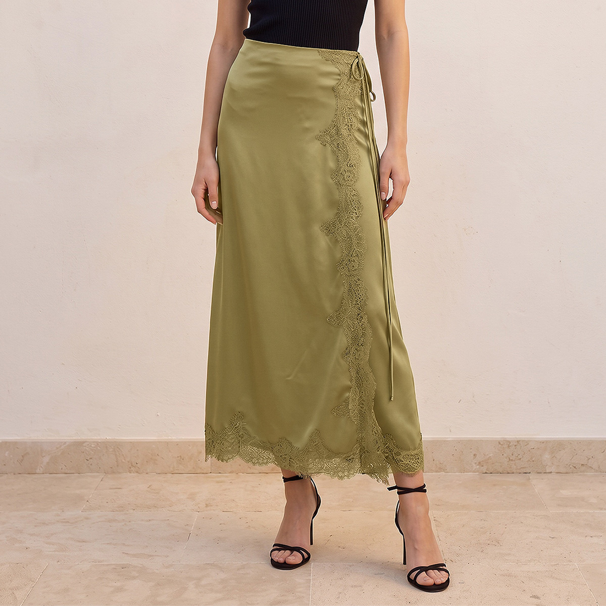 Iconic Midi Wrap Skirt with Lace Trim-women-clothing-skirts-image-2