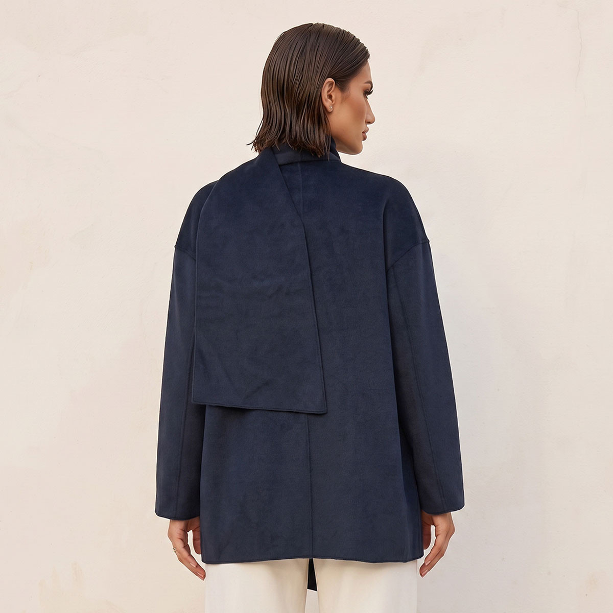Splash Iconic Felt Jacket with Draped Neck-women-winterwear-coatsandjackets-jackets-image-3