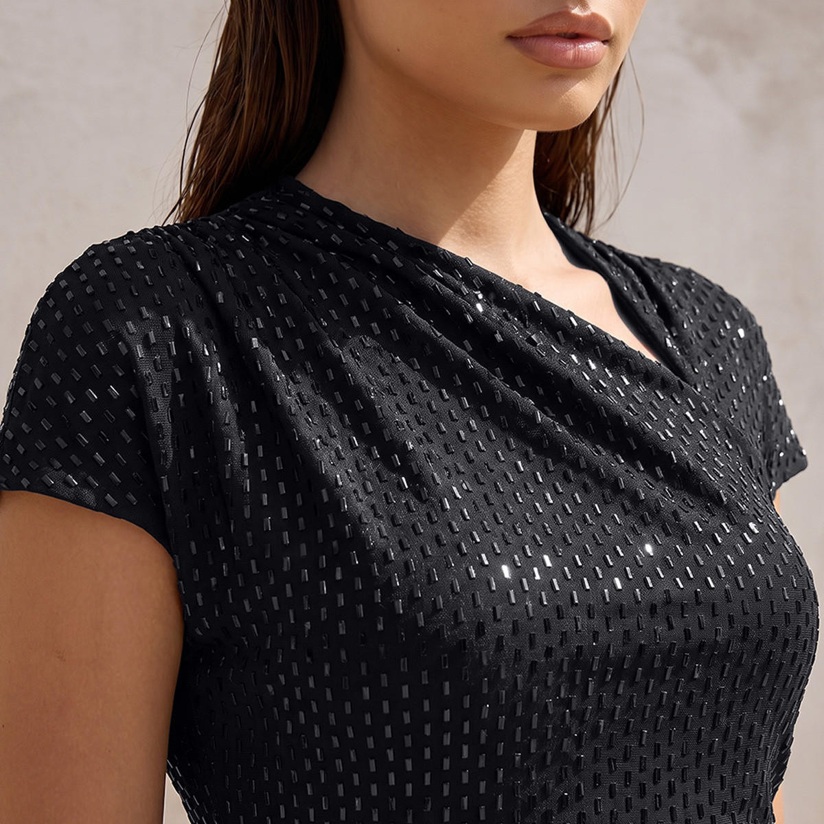 Splash Iconic Embellished Dress with Ruched Design-women-clothing-dresses-image-7