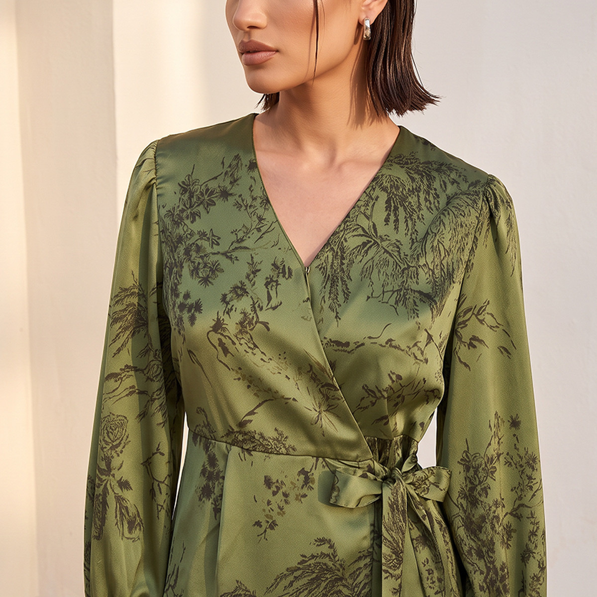 Splash Iconic Wrap Top with Botanical Print-women-clothing-shirtsandblouses-blouses-image-4