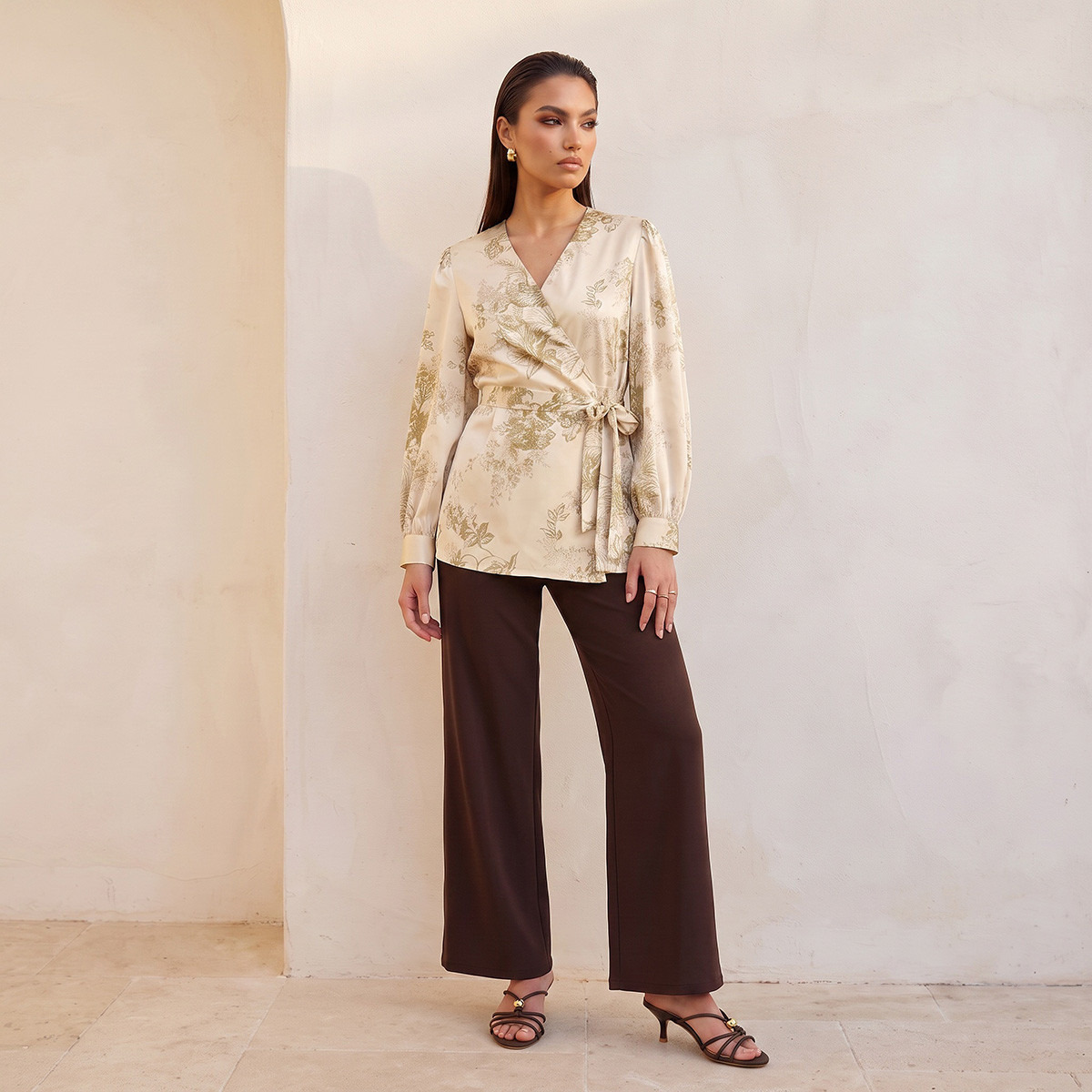 Splash Iconic Wrap Top with Floral Print-women-clothing-shirtsandblouses-blouses-image-2