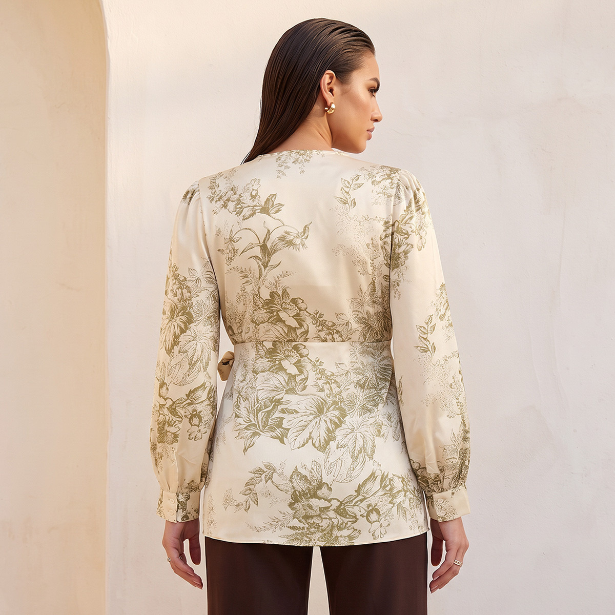 Splash Iconic Wrap Top with Floral Print-women-clothing-shirtsandblouses-blouses-image-3