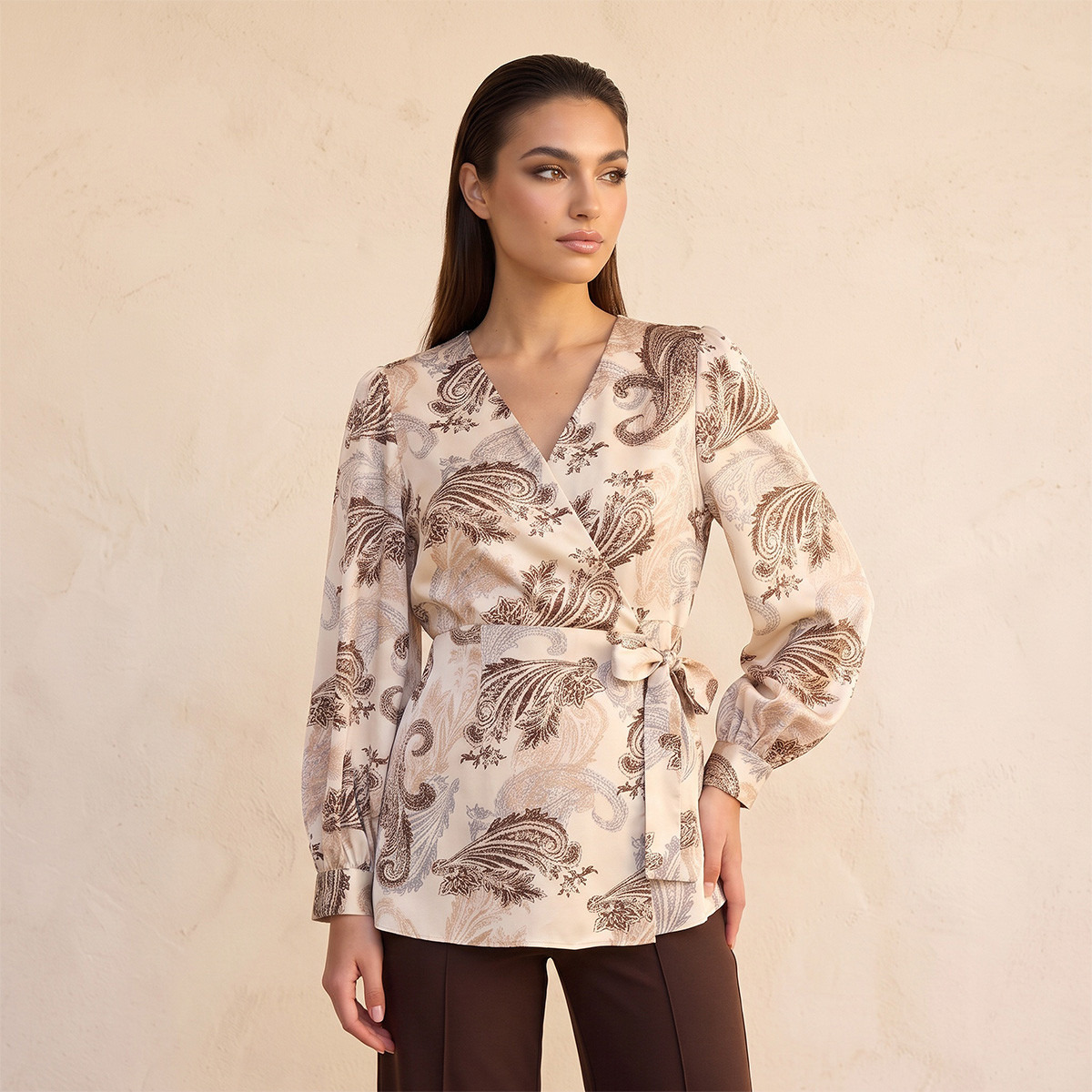 Splash Iconic Wrap Top with Paisley Print-women-clothing-shirtsandblouses-blouses-image-7