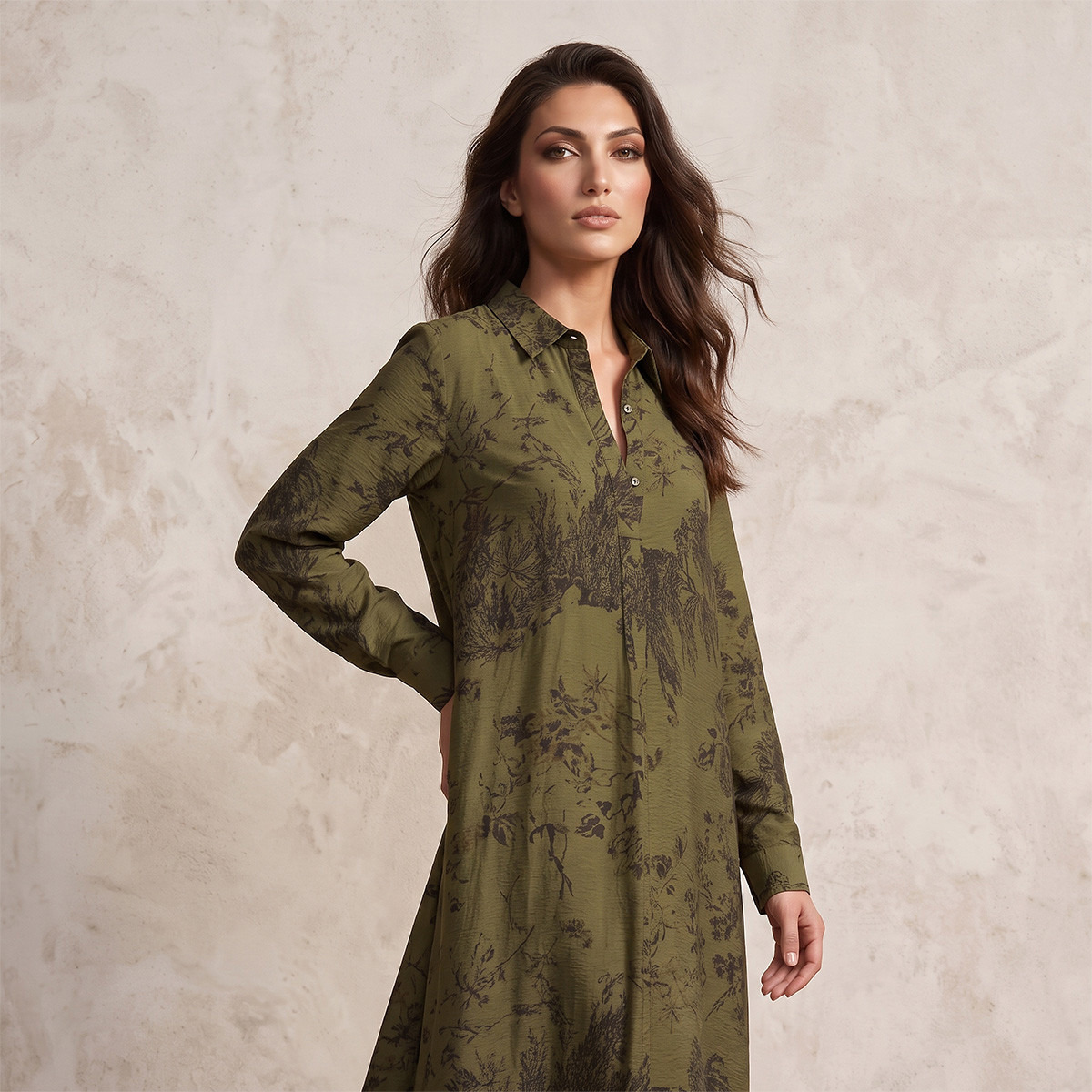 Splash Iconic Floral Print Trapeze Maxi Dress-women-clothing-dresses-image-5
