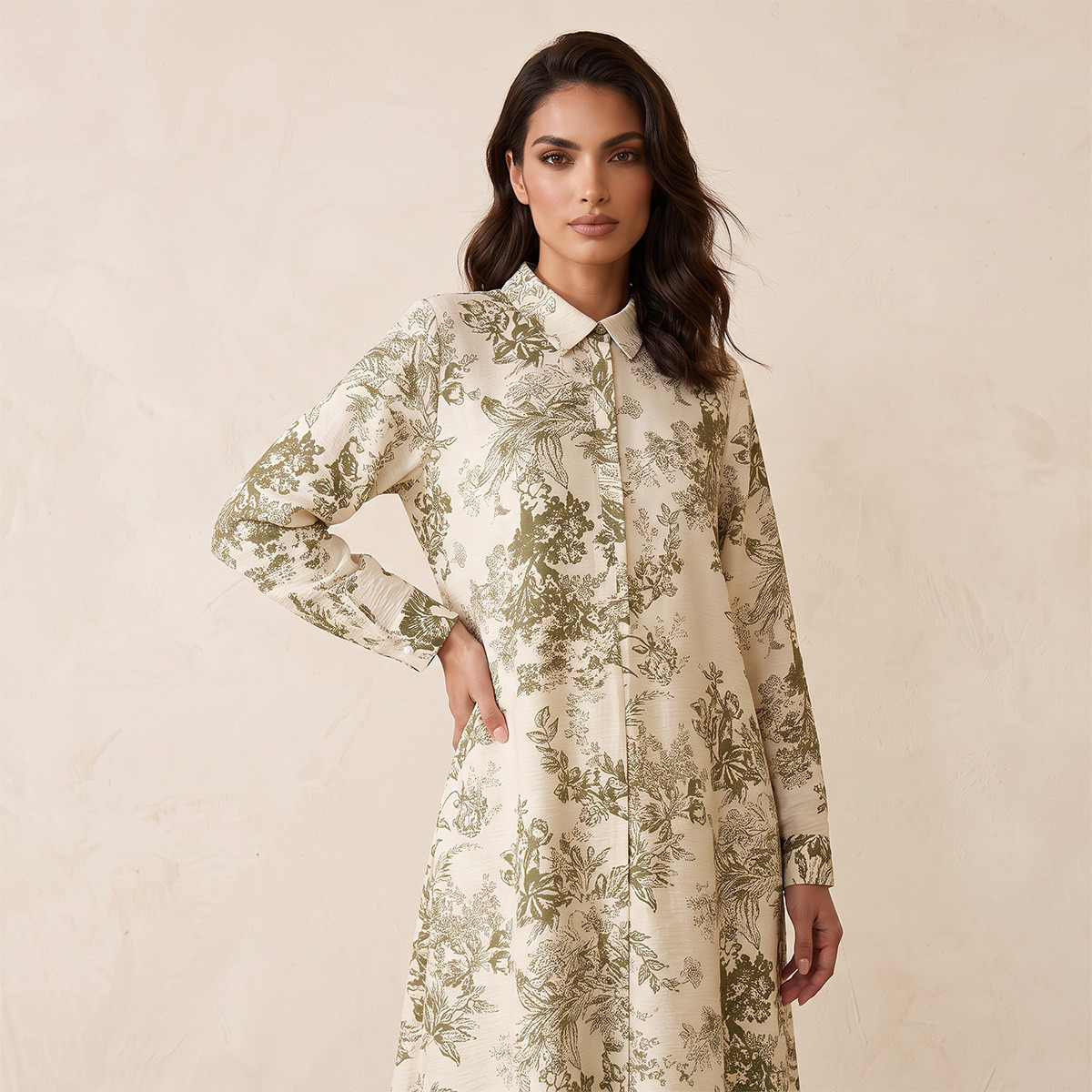 Splash Iconic Floral Print Trapeze Maxi Dress-women-clothing-dresses-image-5