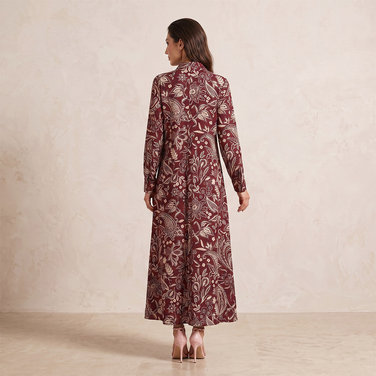 Splash Iconic Paisley Print Trapeze Maxi Dress-women-clothing-dresses-image-4