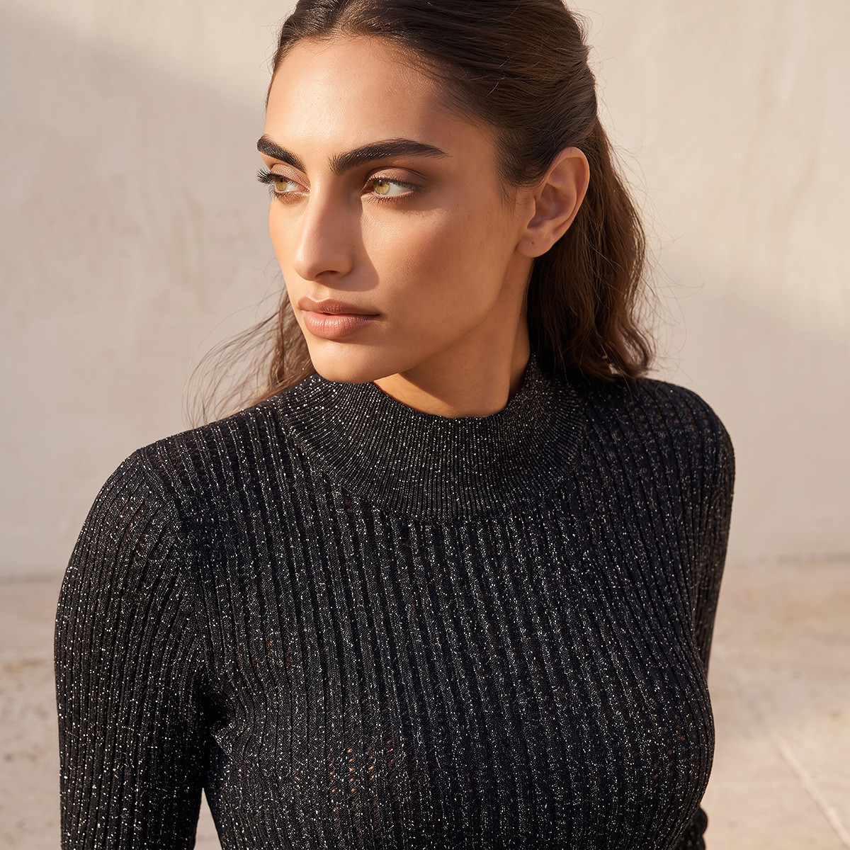 Iconic Textured High Neck Sweater-women-winterwear-cardigansandjumpers-jumpers-image-3