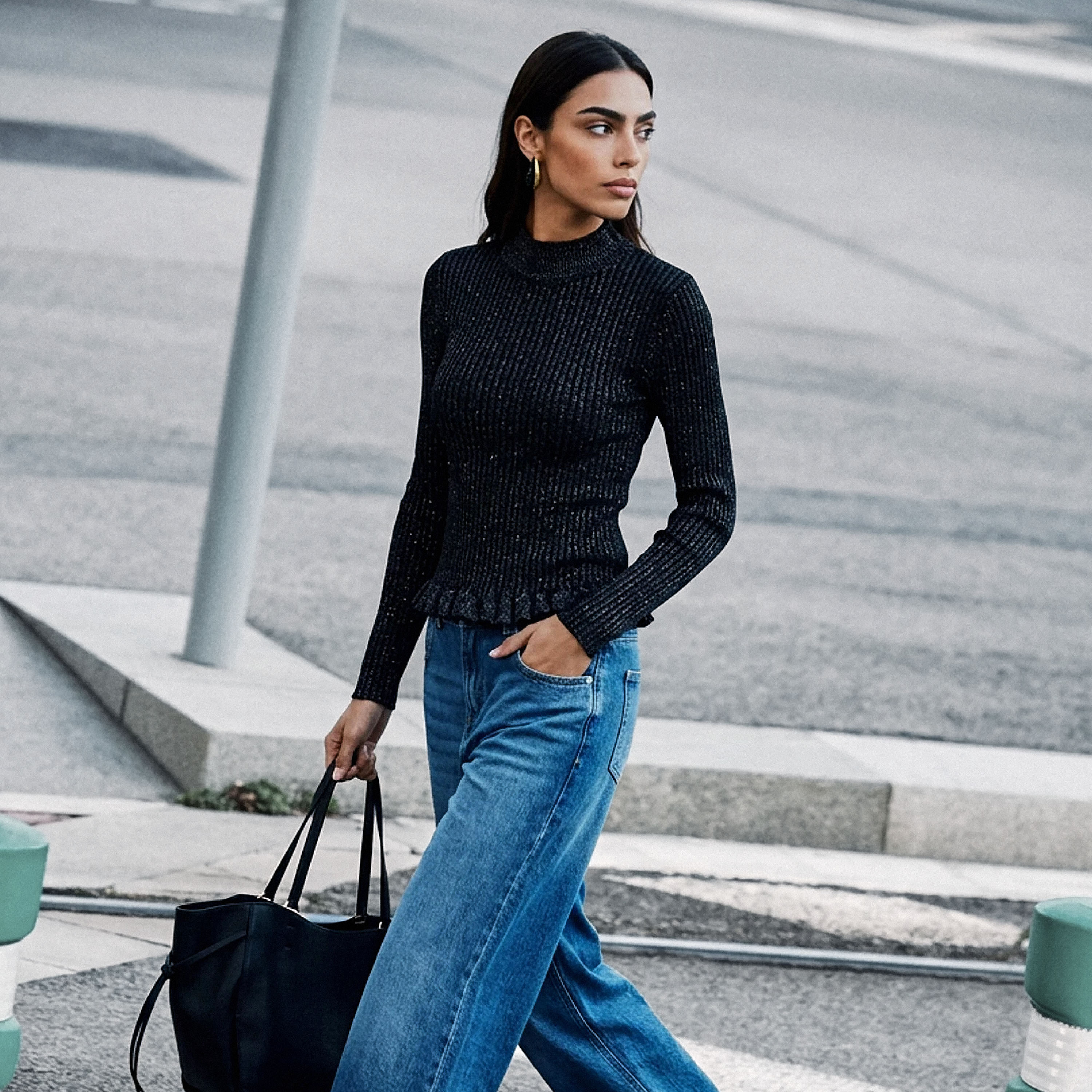 Iconic Textured High Neck Sweater-women-winterwear-cardigansandjumpers-jumpers-image-1