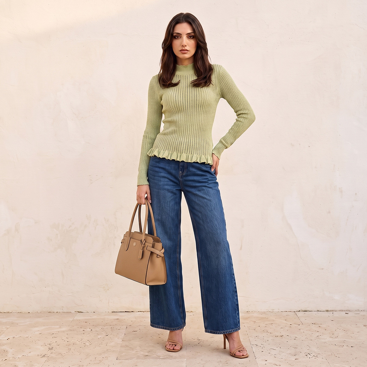 Iconic Textured High Neck Sweater-women-winterwear-cardigansandjumpers-jumpers-image-3