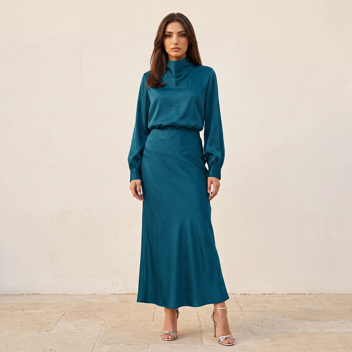 تنورة ماكسي إيه لاين من سبلاش آيكونيك-women-clothing-skirts-image-4