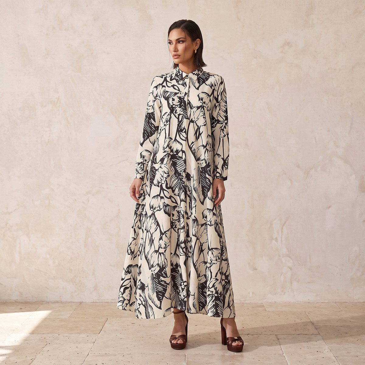 Splash Iconic Maxi Dress with Floral Print-women-clothing-dresses-image-1
