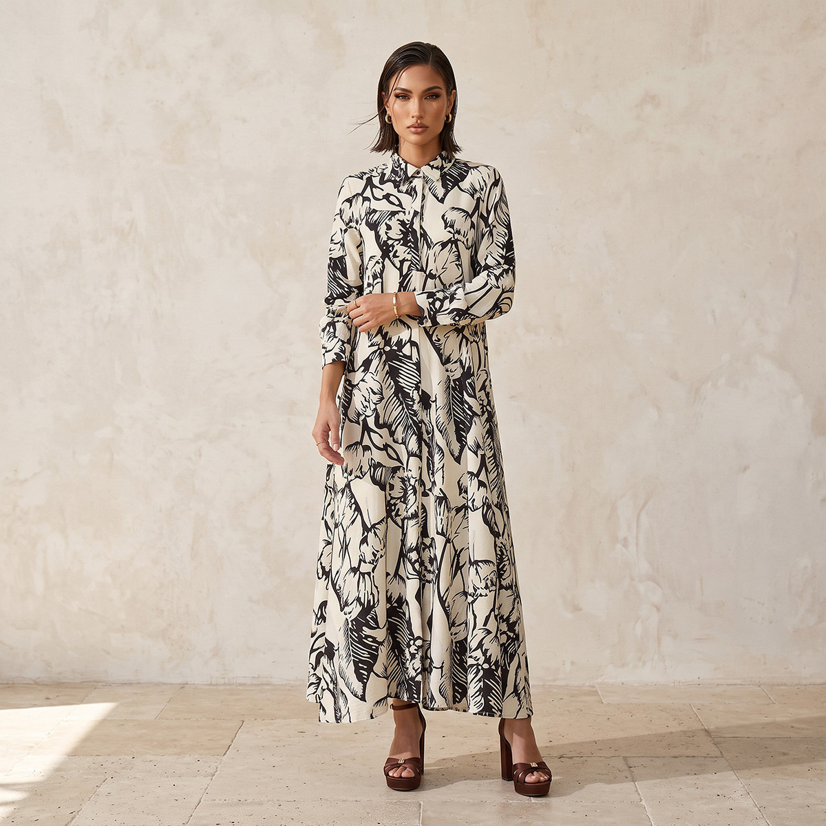 Splash Iconic Maxi Dress with Floral Print-women-clothing-dresses-image-3