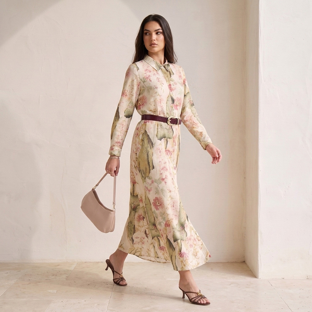 فستان ماكسي بطبعات زهور من سبلاش آيكونيك-women-clothing-dresses-image-3