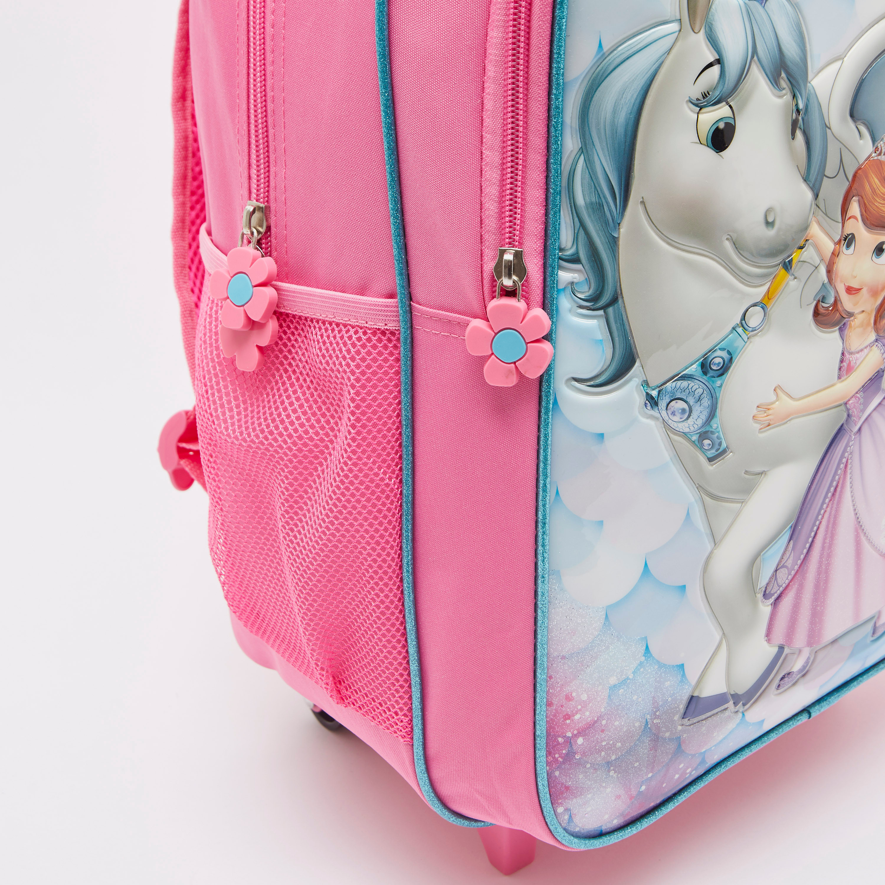 طقم شنطة مدرسة ترولي 5 قطع بتصميم صوفيا ذي فيرست من ديزني-school-bagsandbackpacks-trolleybags-image-5