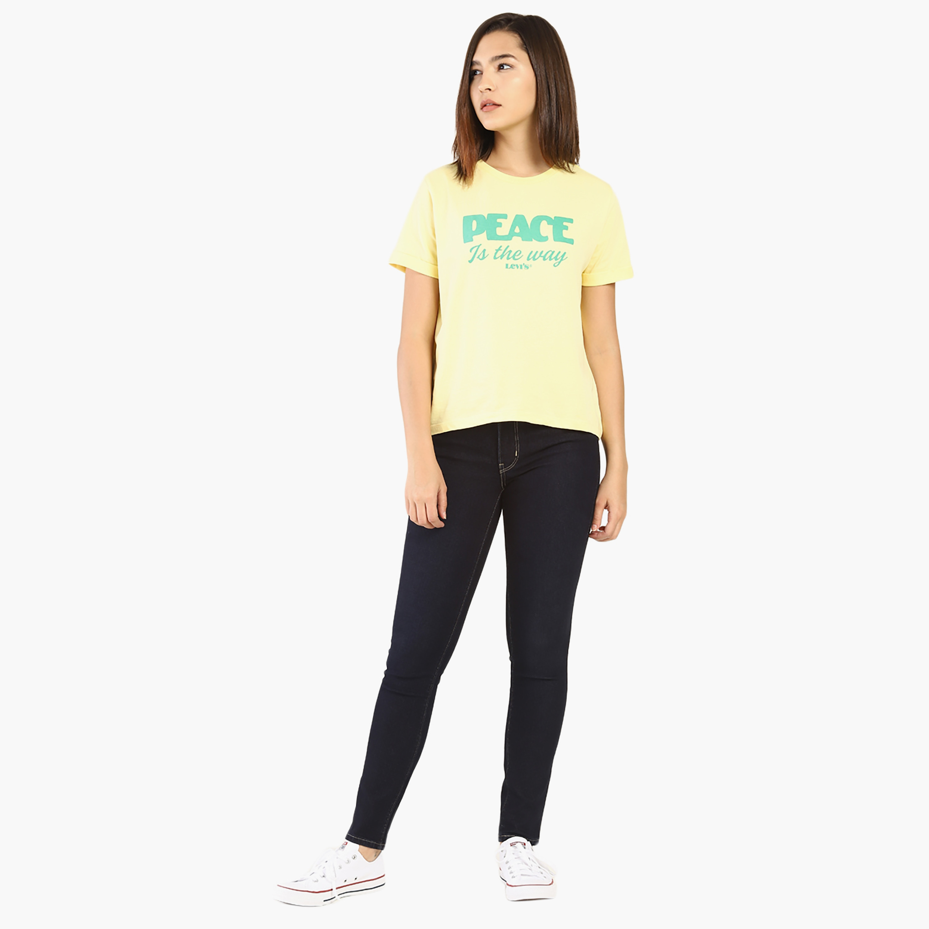بنطلون جينز نسائي من Levi's 711 ذو قصة ضيقة باللون الأزرق و5 جيوب-women-clothing-bottoms-jeans-image-2