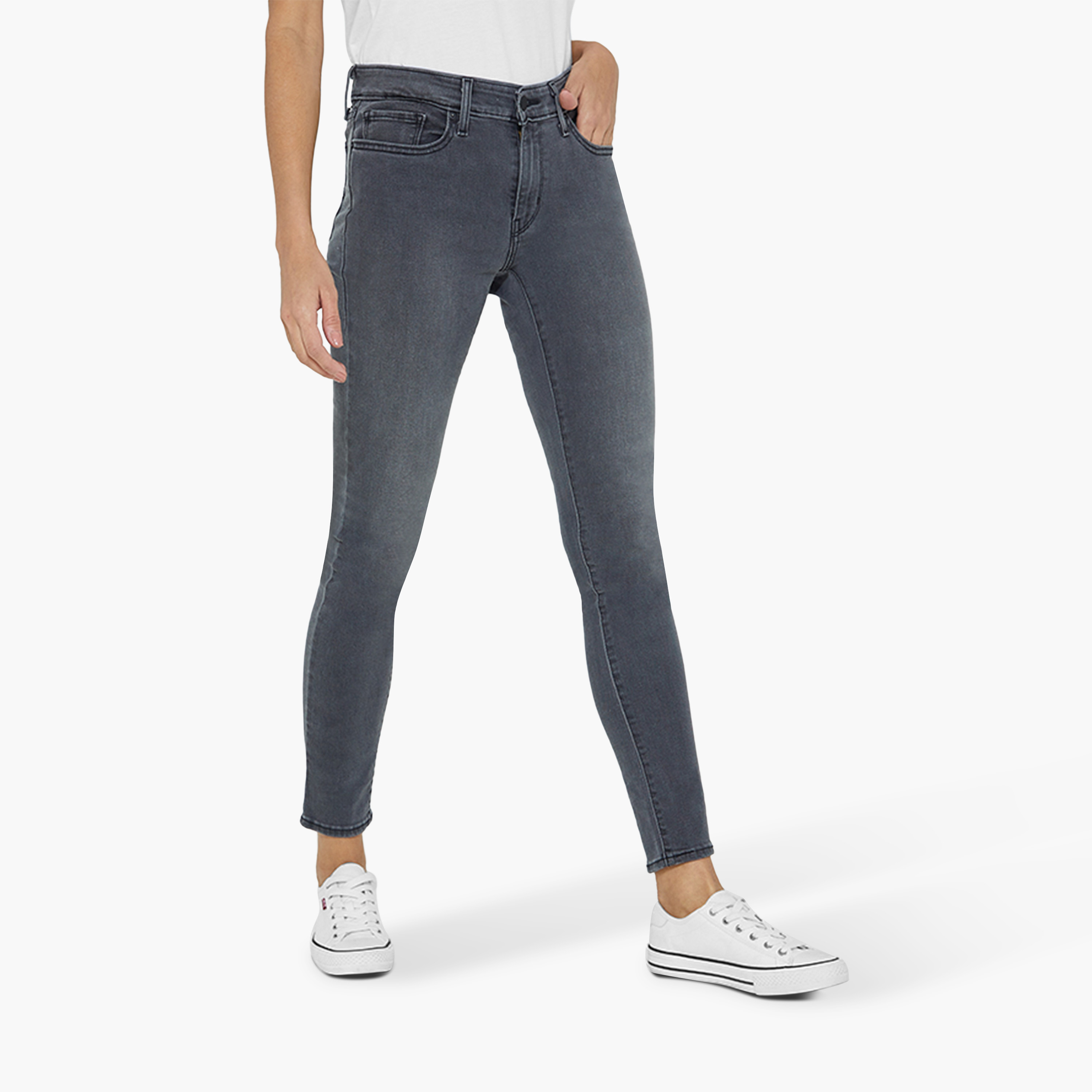 Levi's Solid Jeans with Pockets and Button Closure-women-clothing-bottoms-jeans-image-1