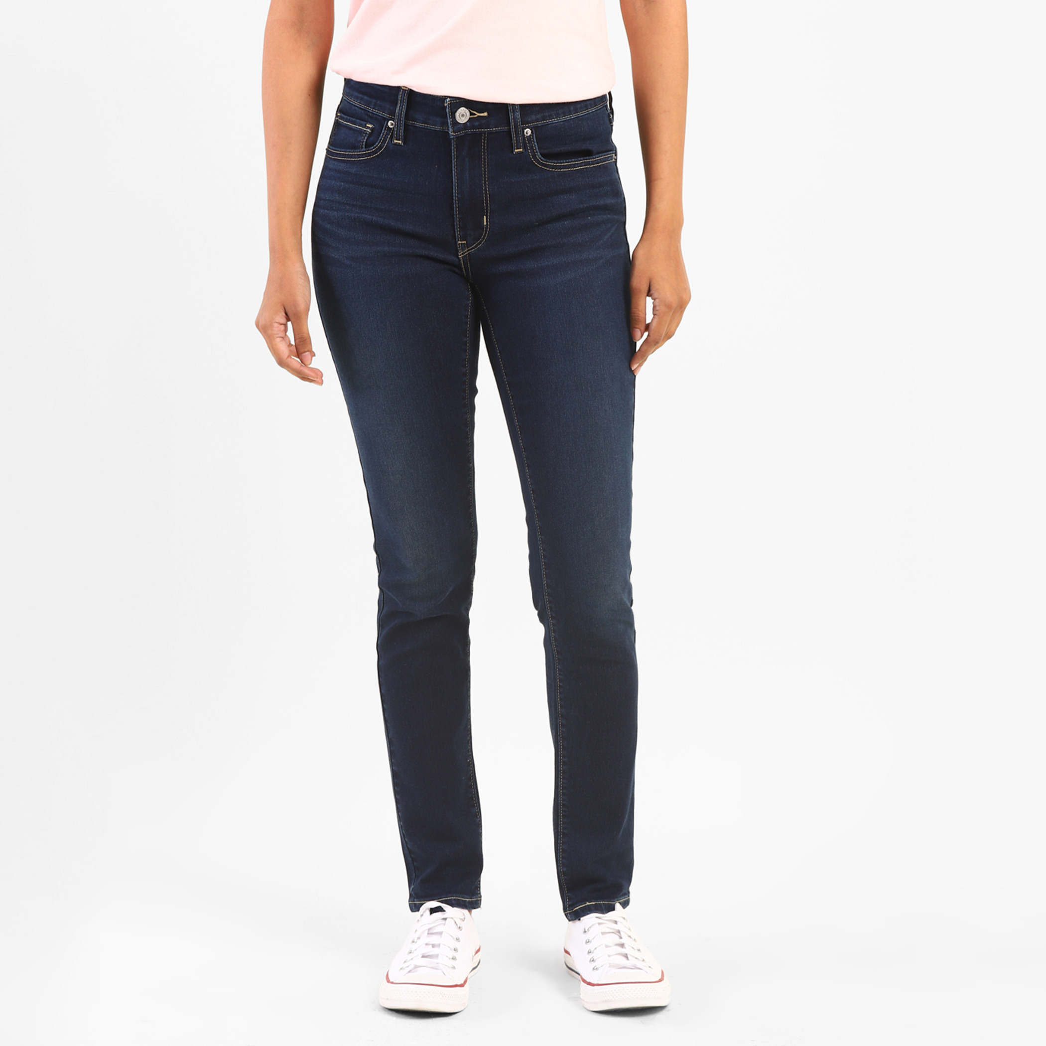 Levi's Women Blue Solid Skinny Fit Jeans with Button & Zip Closure-women-clothing-bottoms-jeans-image-1