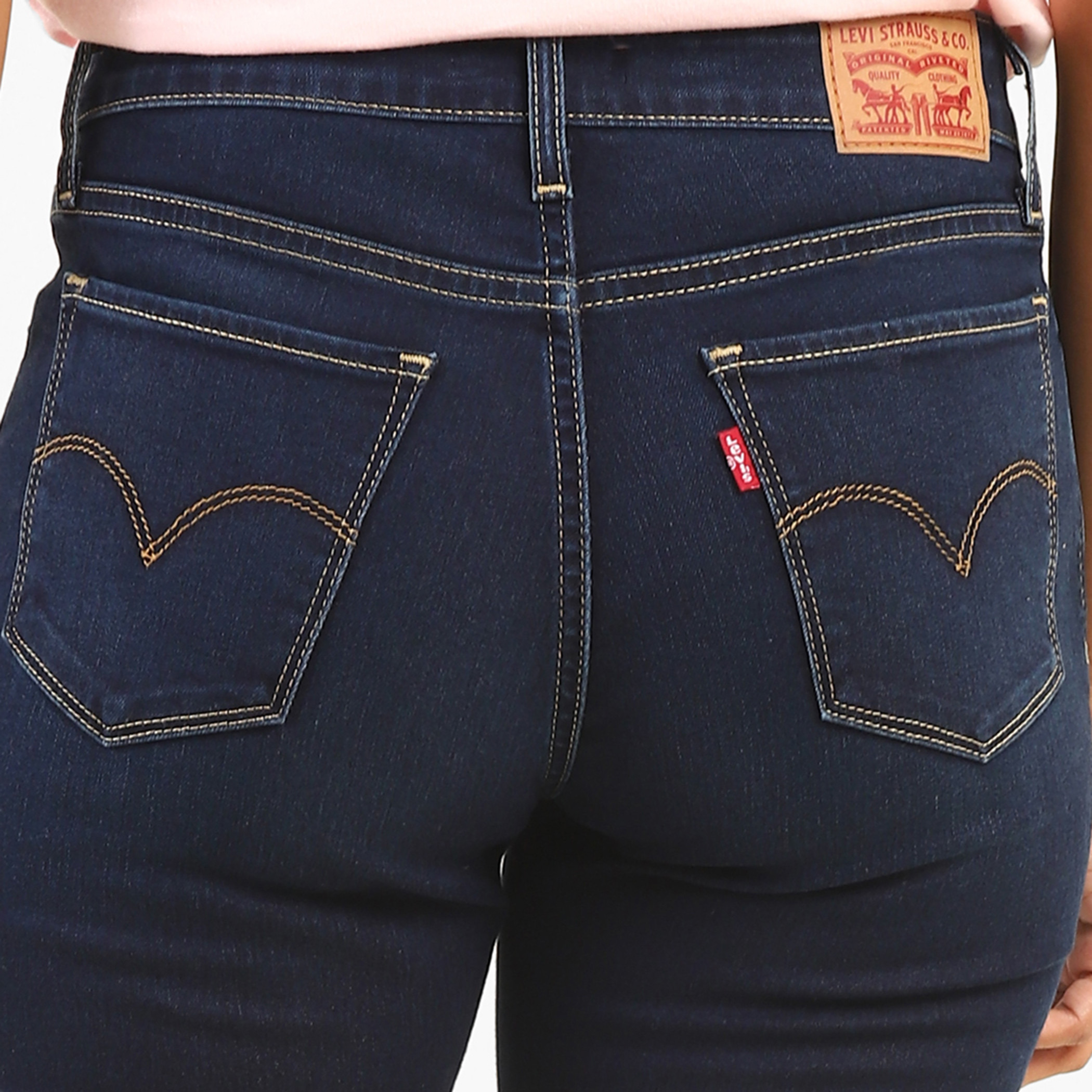 Levi's Women Blue Solid Skinny Fit Jeans with Button & Zip Closure-women-clothing-bottoms-jeans-image-3