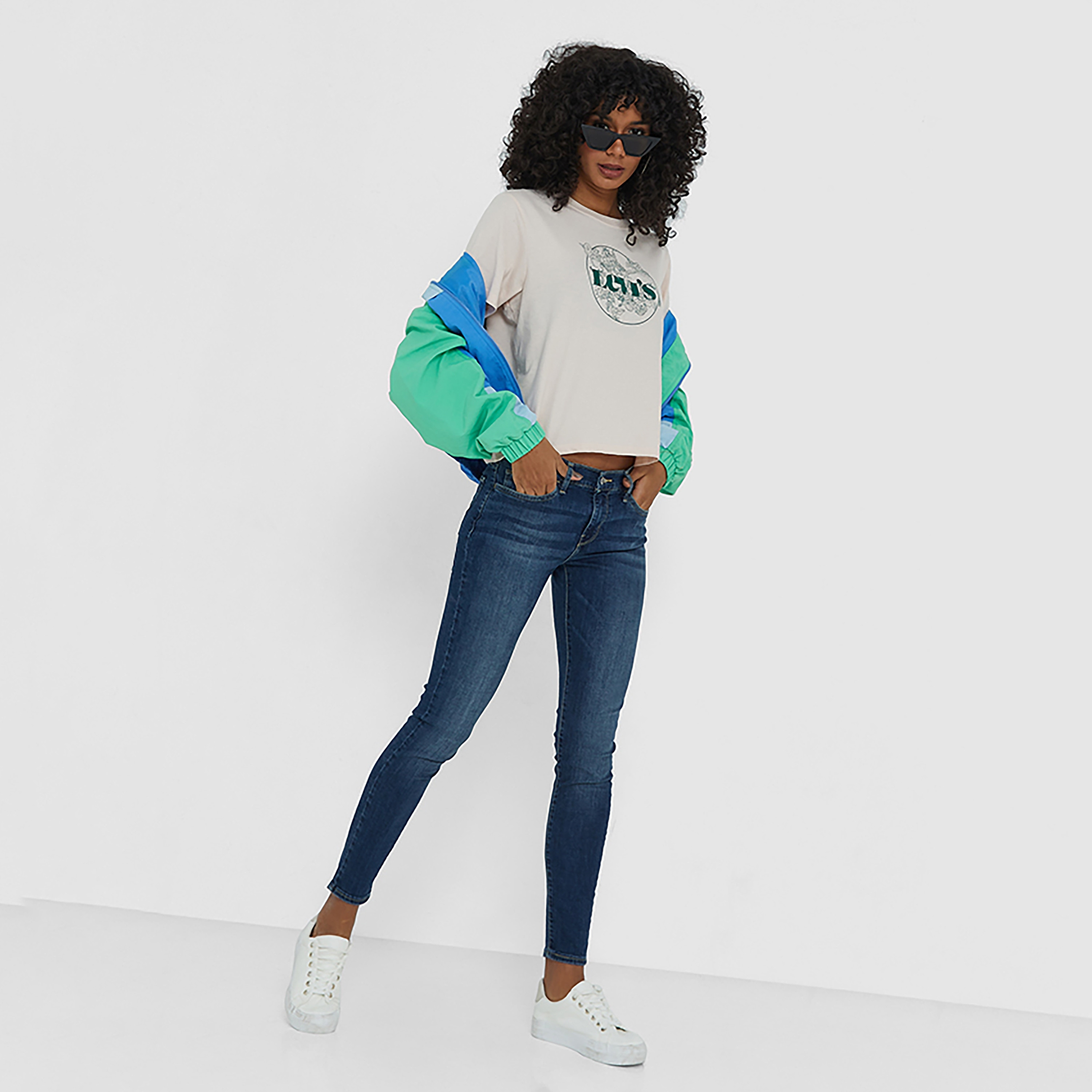 Levi's 710 Skinny Fit Blue Plain Women's Jeans-women-clothing-bottoms-jeans-image-2