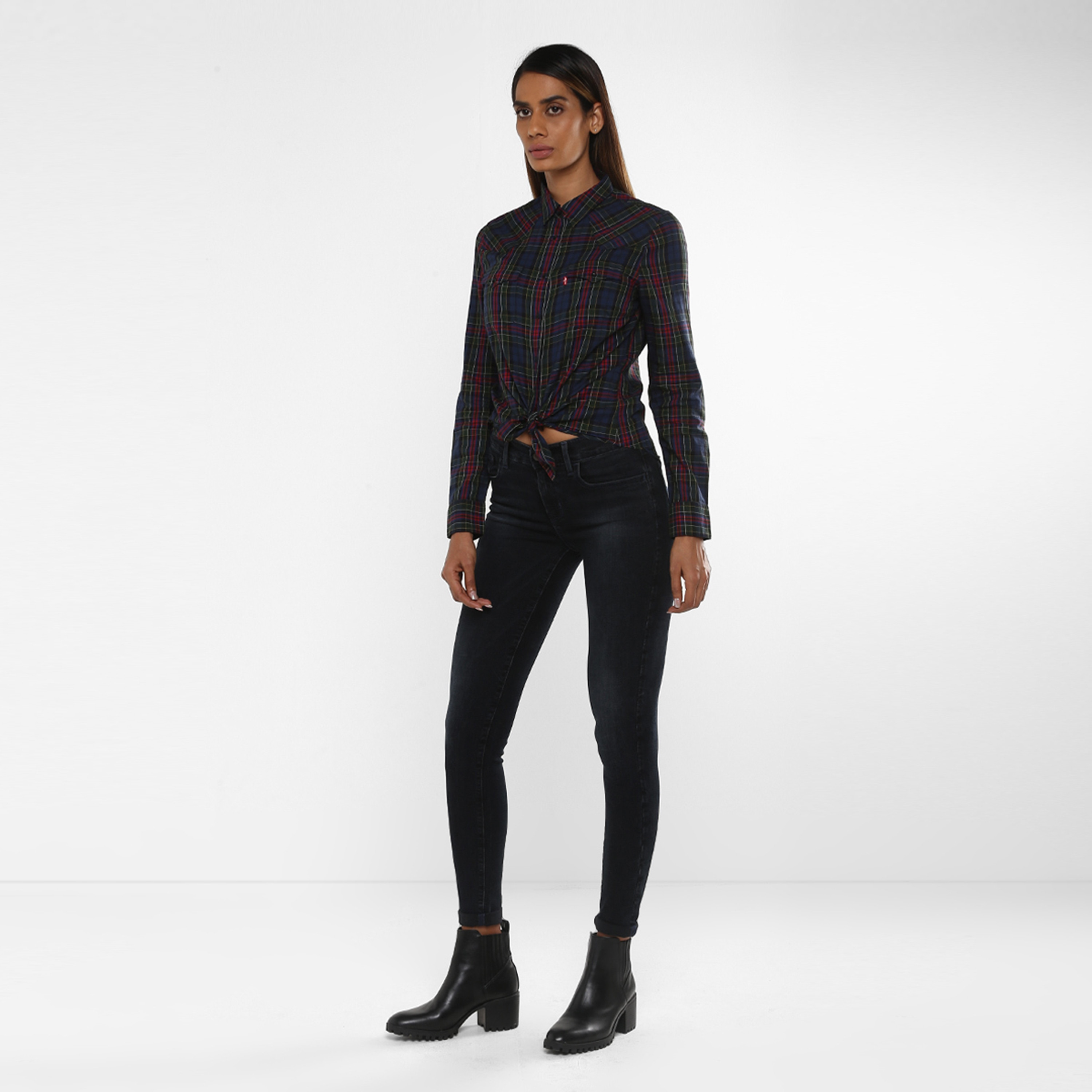 Levi's 710 Skinny Fit Black 5 Pockets Women's Jeans-women-clothing-bottoms-jeans-image-3