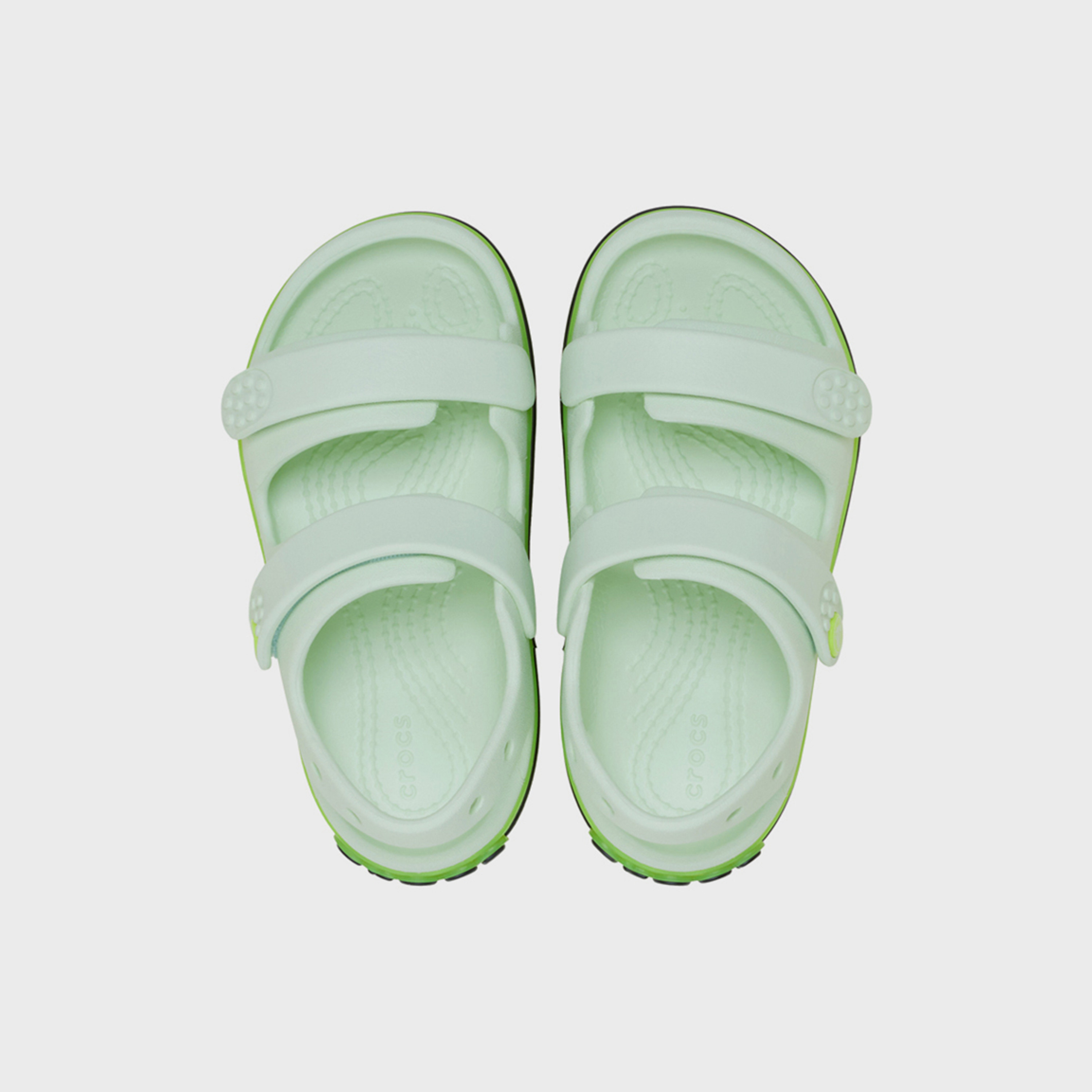 Crocs Kid's Hook & Loop Crocband Cruiser NeonBand Strap Sandals | 213346-3DC-baby-girls-shoes-sandals-image-2