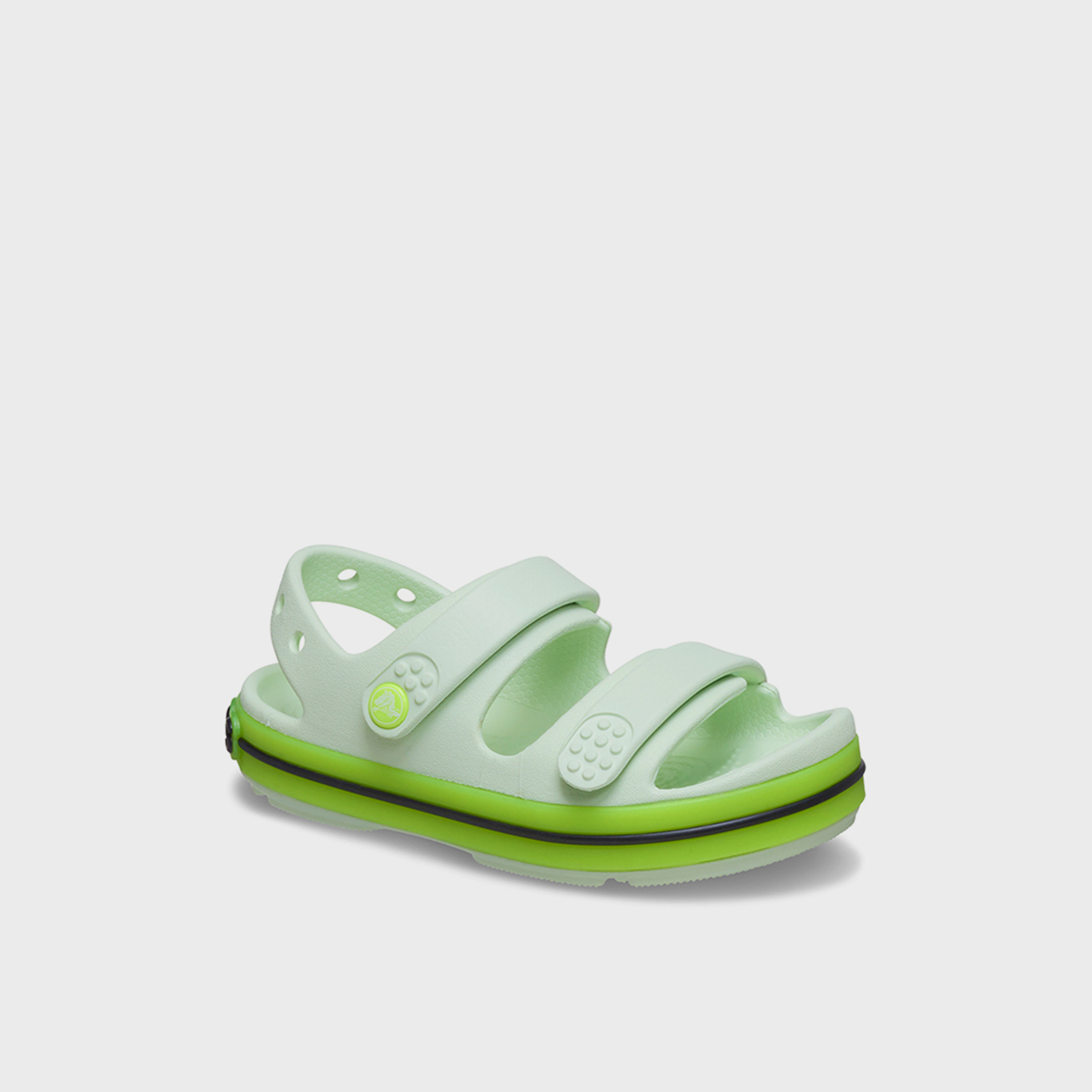 Crocs Kid's Hook & Loop Crocband Cruiser NeonBand Strap Sandals | 213346-3DC-baby-girls-shoes-sandals-image-3