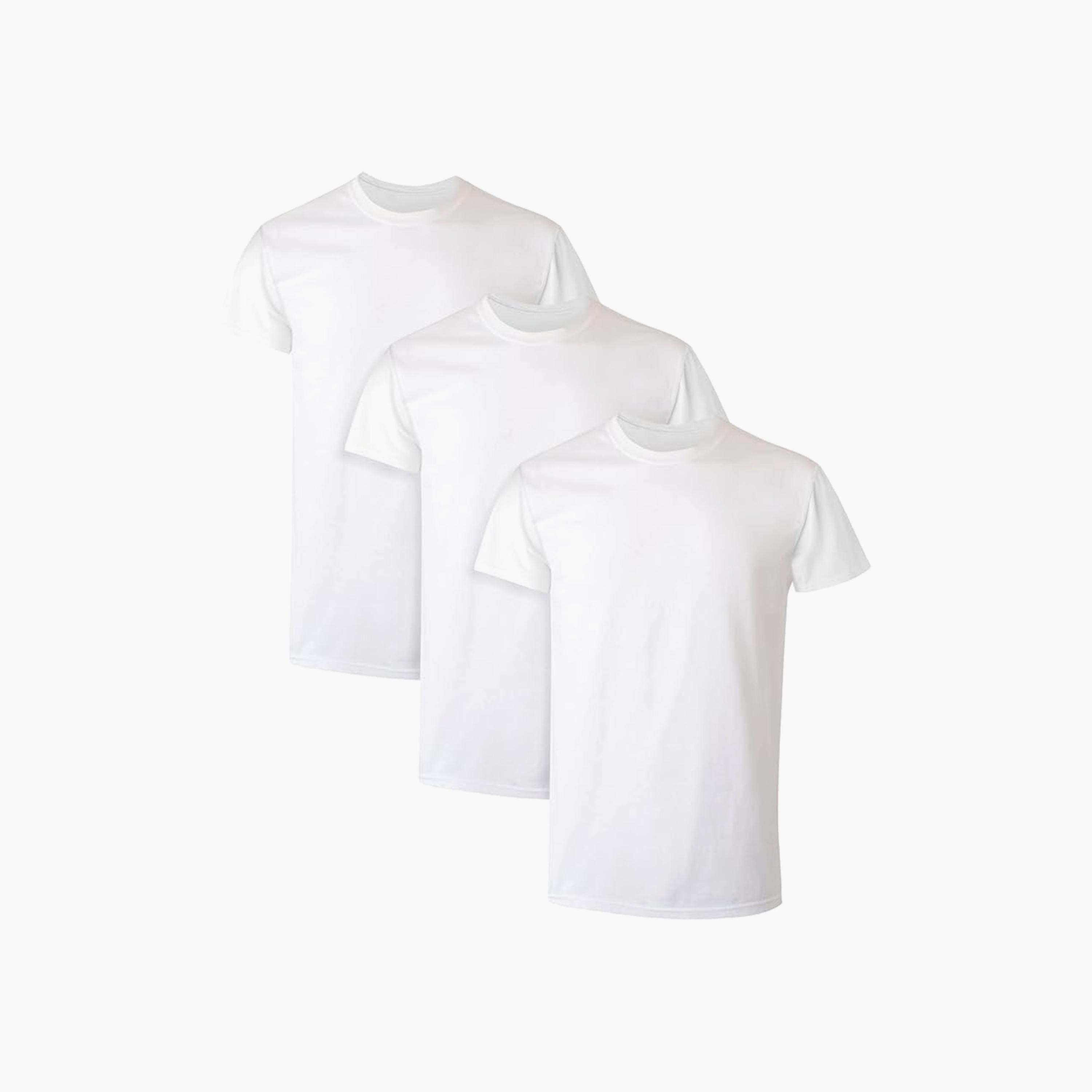 Hanes Pack of 3 Plain Crew Neck Short Sleeves Men's T-Shirt-men-clothing-tshirtsandpolos-tshirts-image-1