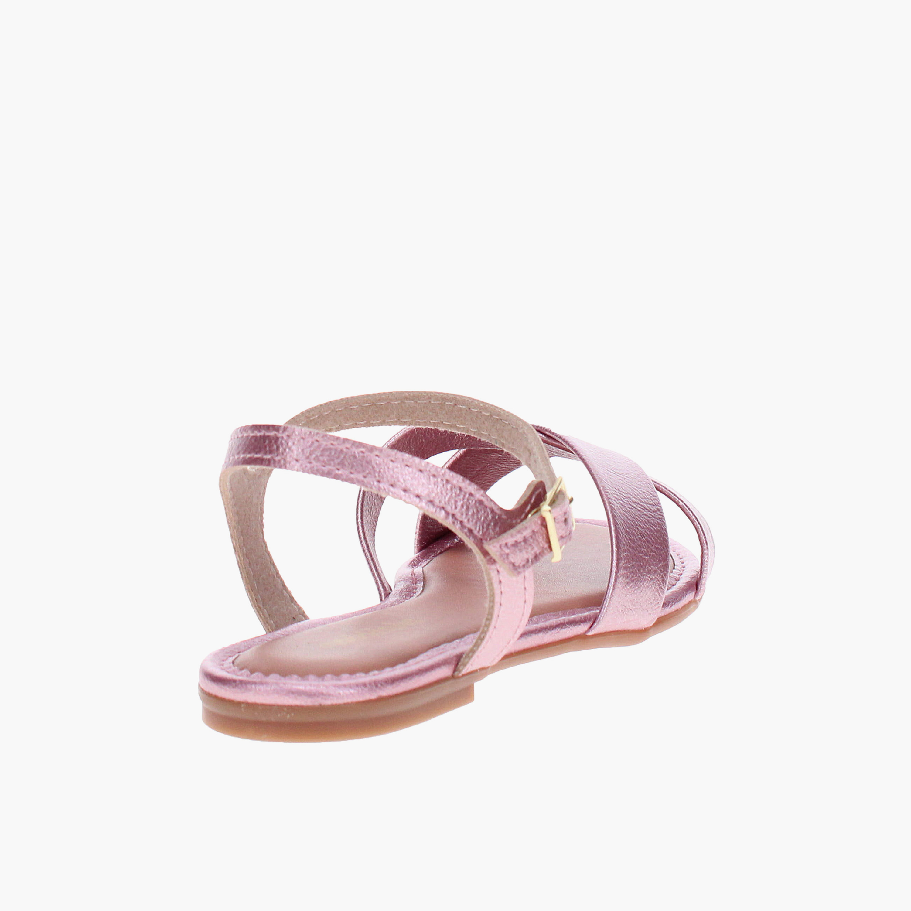 Molekinha by Geoomnii Baby Girl Buckle Closure Cross Strap Sandals | 2157-1050-27263-95843      -girls-shoes-sandals-image-3