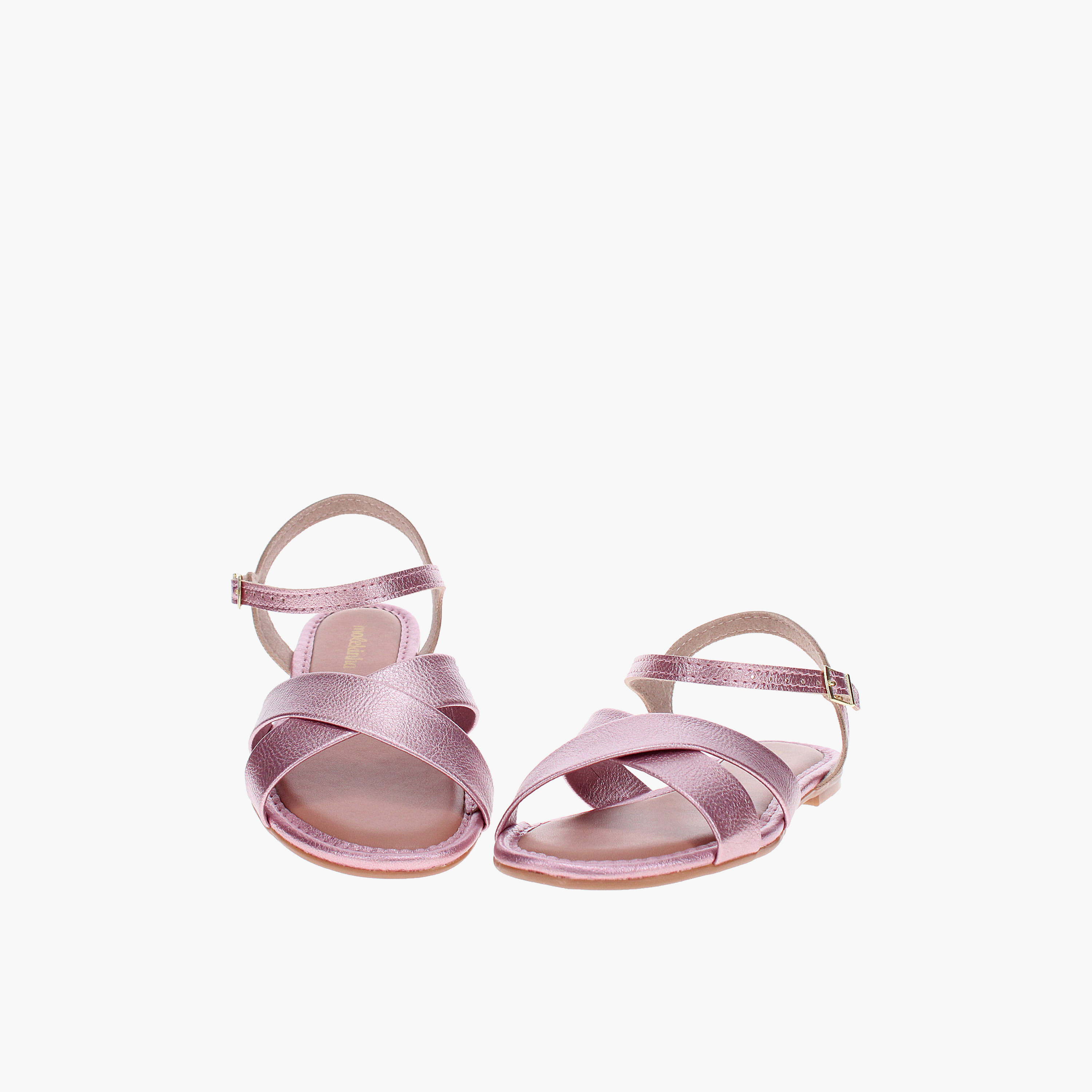 Molekinha by Geoomnii Baby Girl Buckle Closure Cross Strap Sandals | 2157-1050-27263-95843      -girls-shoes-sandals-image-4