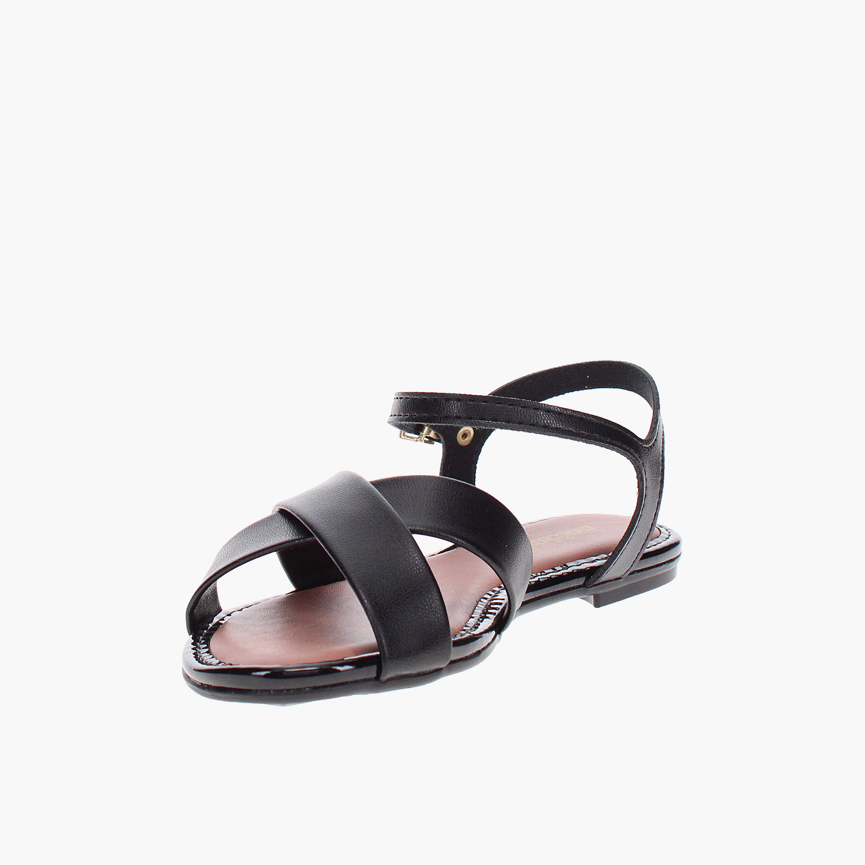 Molekinha by Geoomnii Baby Girl Buckle Closure Cross Strap Sandals | 2157-1050-9569-15745      -girls-shoes-sandals-image-2