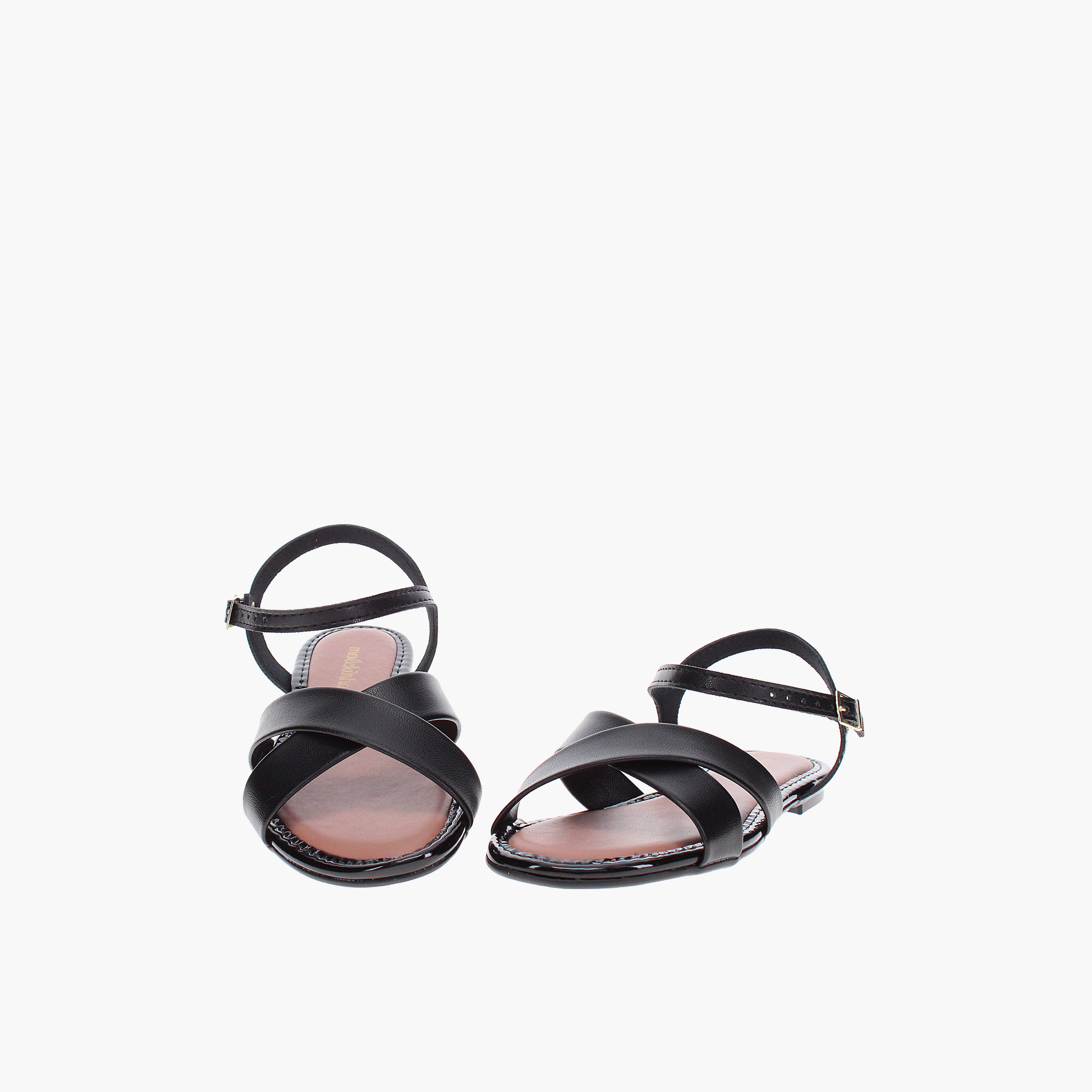 Molekinha by Geoomnii Baby Girl Buckle Closure Cross Strap Sandals | 2157-1050-9569-15745      -girls-shoes-sandals-image-4