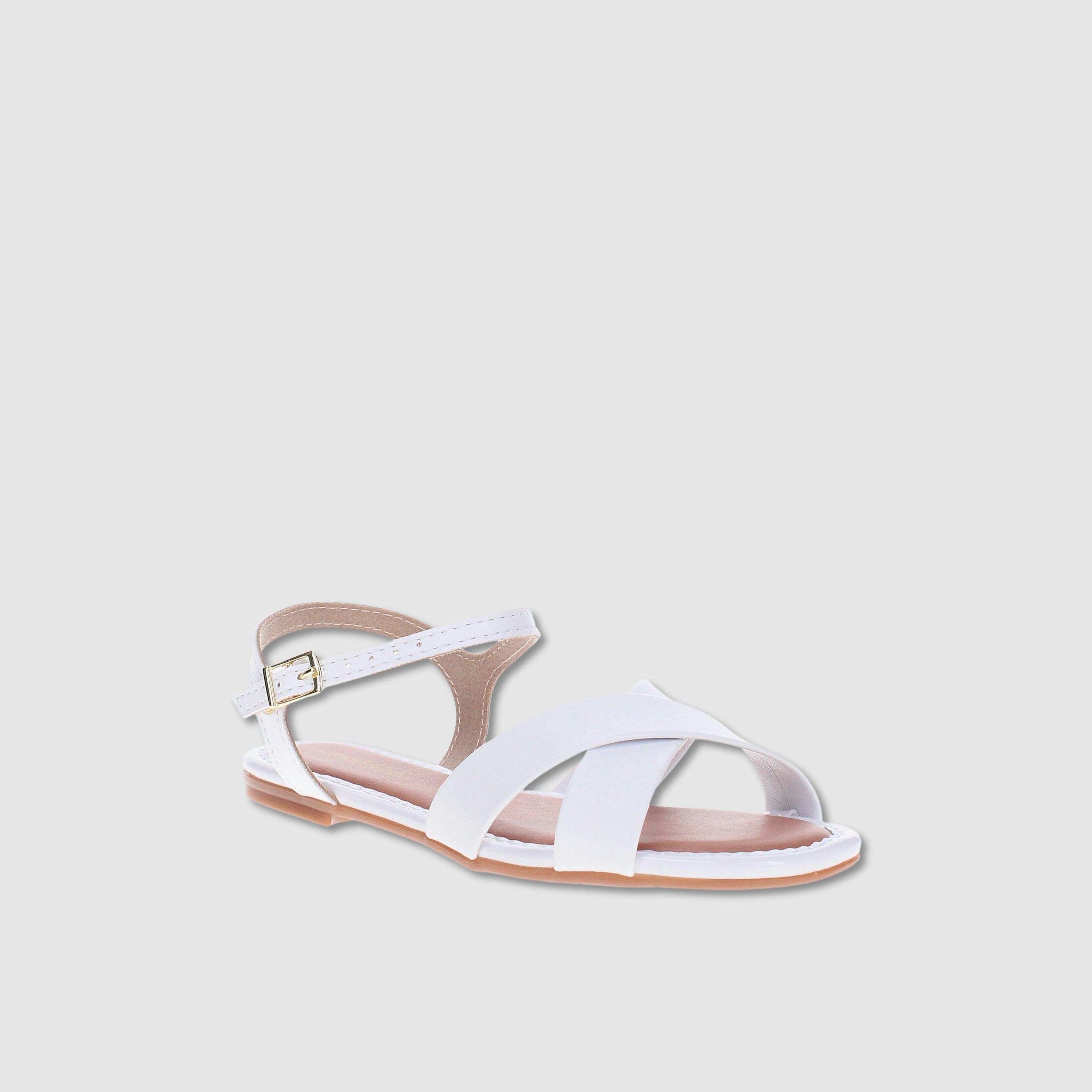Molekinha by Geoomnii Baby Girl Buckle Closure Cross Strap Sandals | 2157-1050-9569-16072      -girls-shoes-sandals-image-1