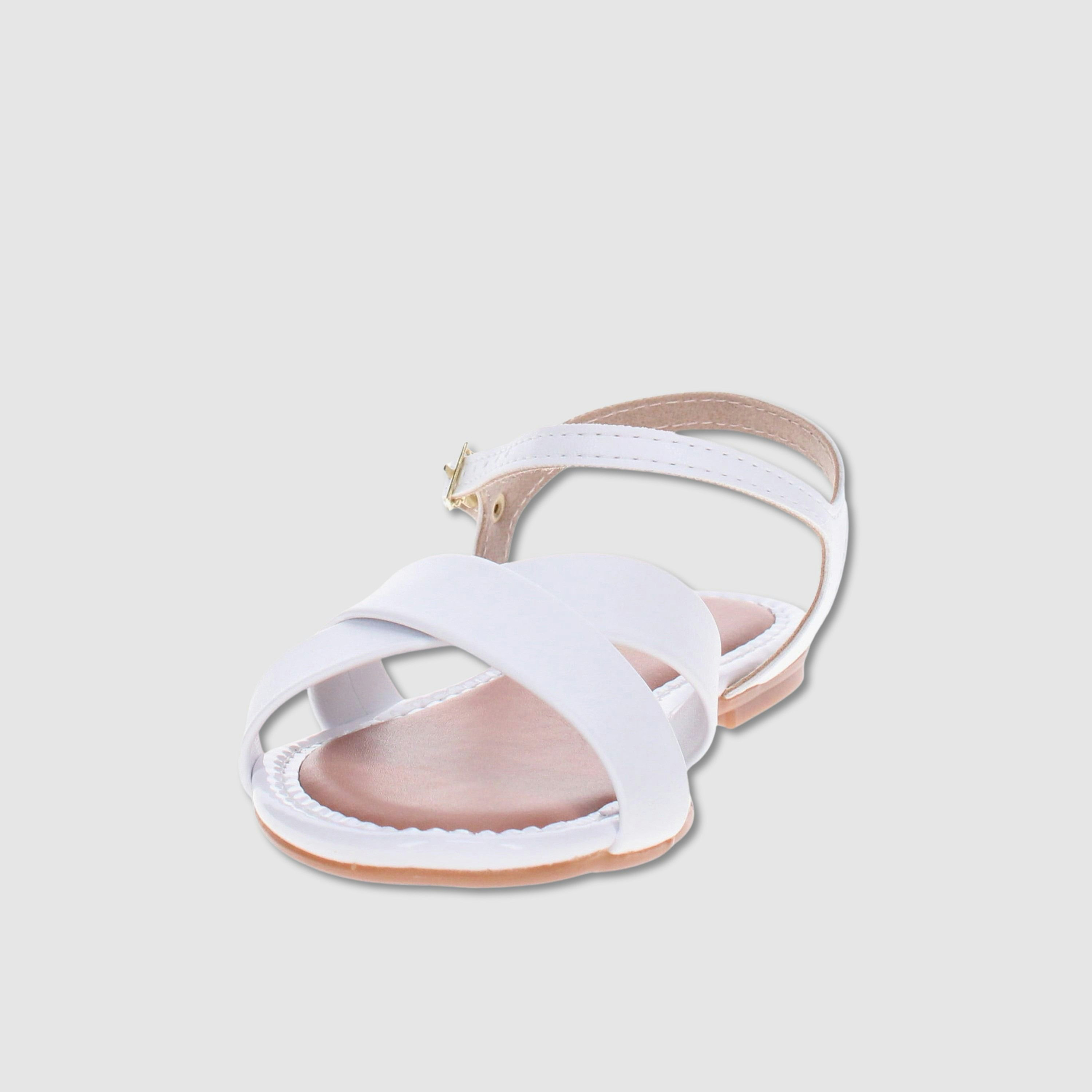 Molekinha by Geoomnii Baby Girl Buckle Closure Cross Strap Sandals | 2157-1050-9569-16072      -girls-shoes-sandals-image-2