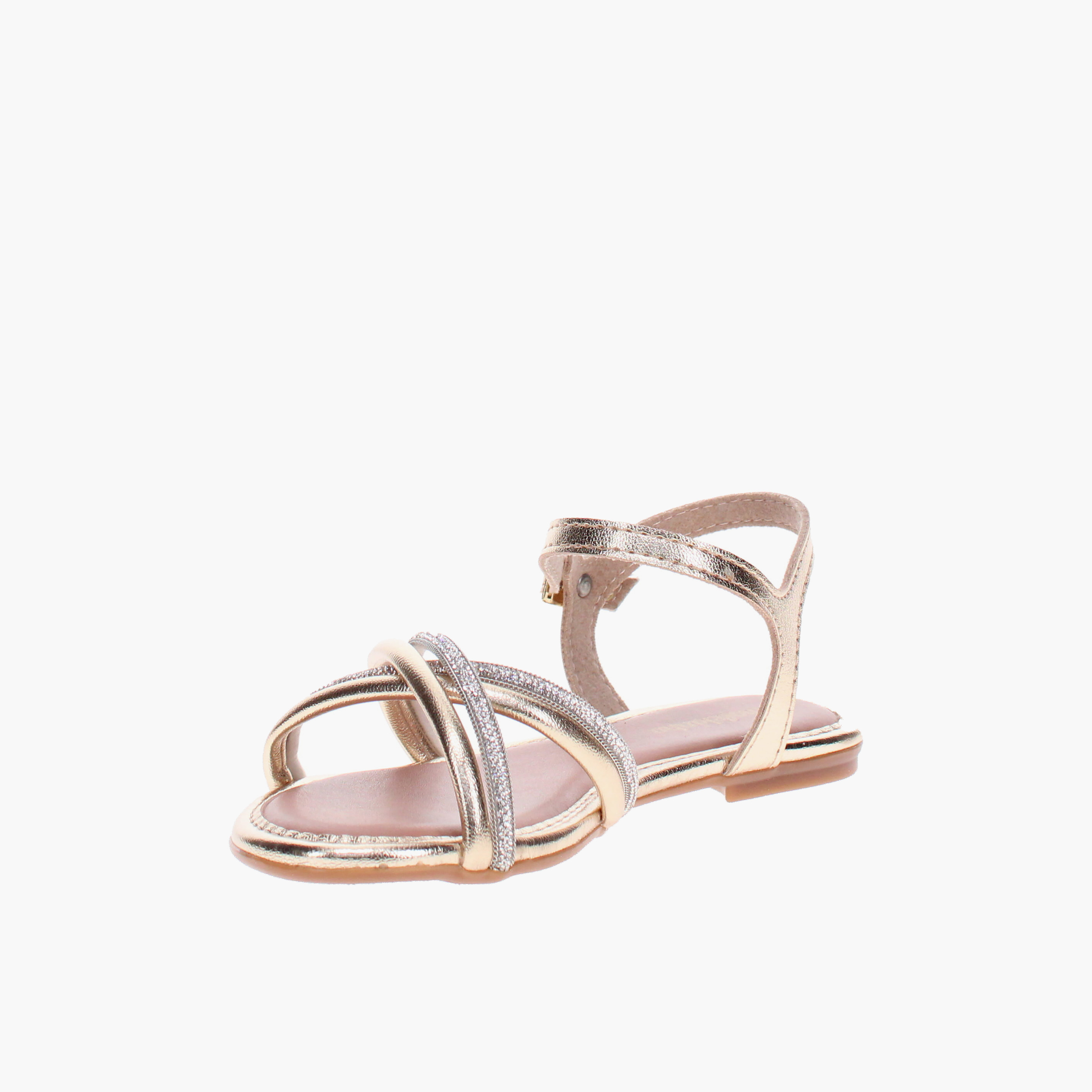 موكينها - صندل إليس 1 للبنات بحزام للكاحل وحزام متقاطع | 2157-1205-27852-97263-girls-shoes-sandals-image-2
