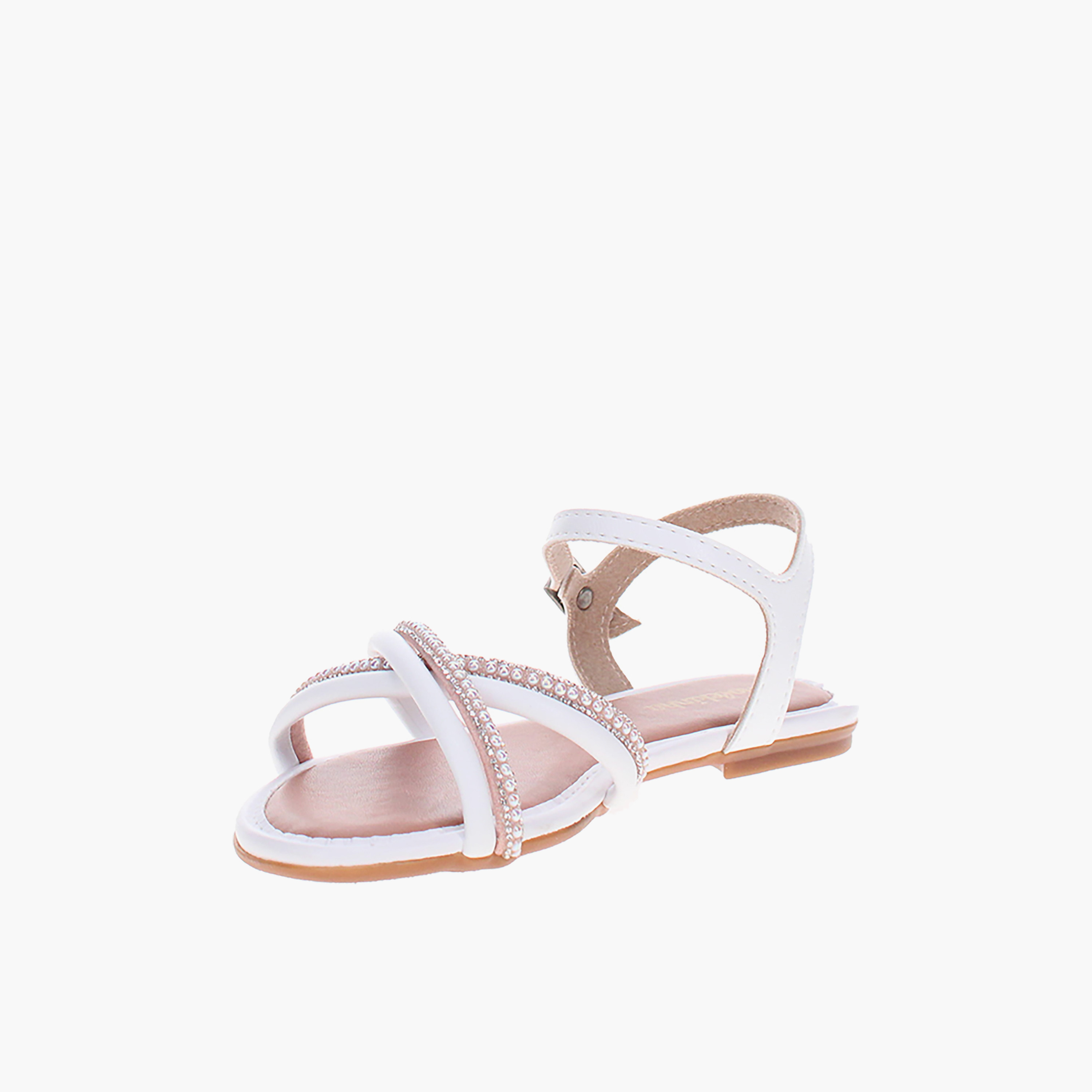موكينها - صندل إليزا 1 للبنات بحزام للكاحل وحزام متقاطع | 2157-1205-28219-97426-girls-shoes-sandals-image-2