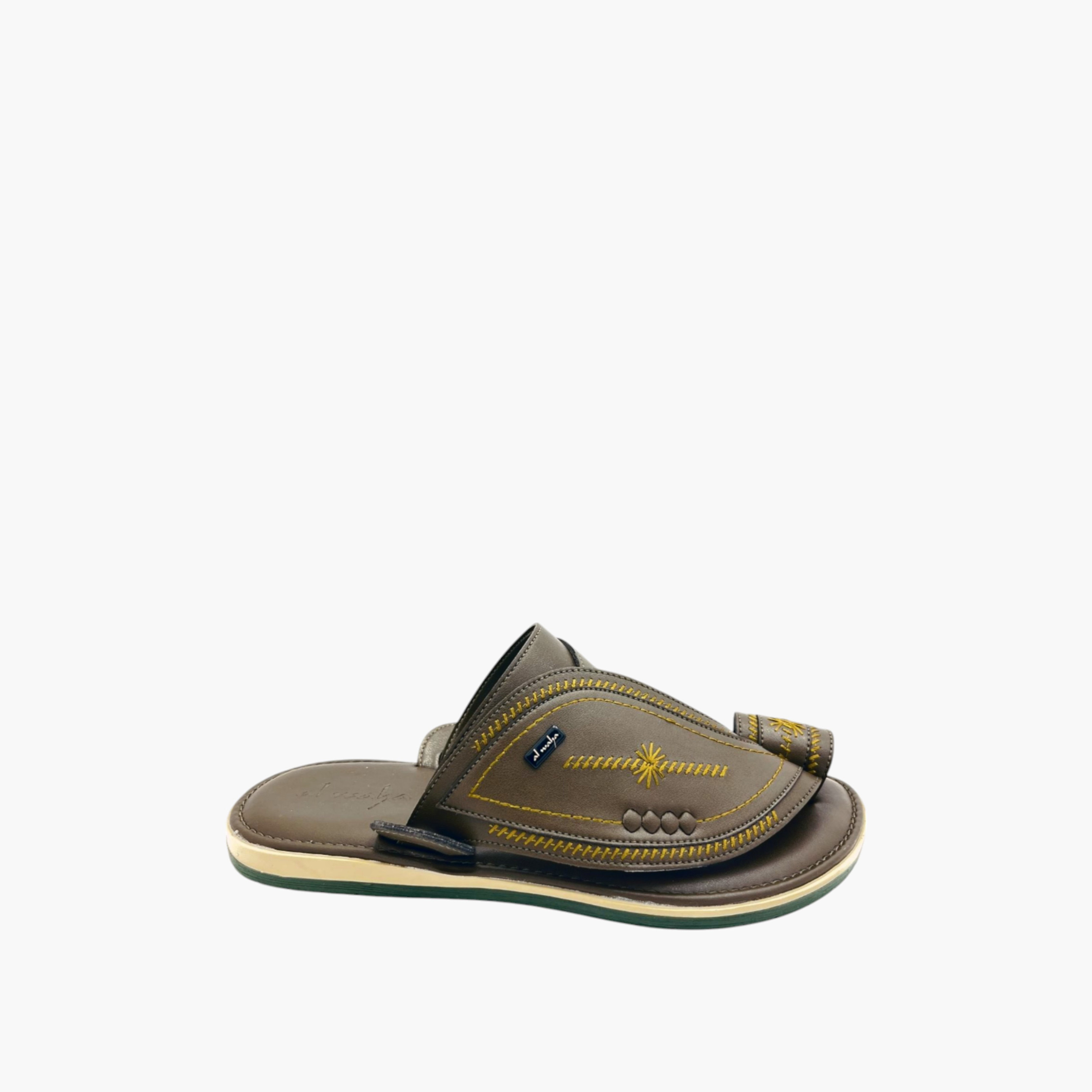 Al Waha Embroidered Slip-On Arabic Sandals-men-shoes-sandals-image-2