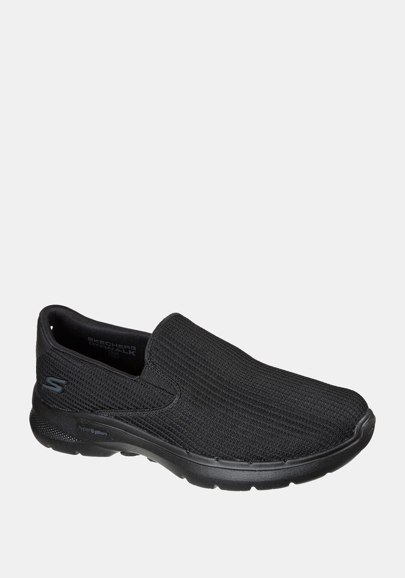 Skechers Men's Textured Slip-On Walking Shoes - GO WALK 6-Men%27s Sports Shoes-image-0