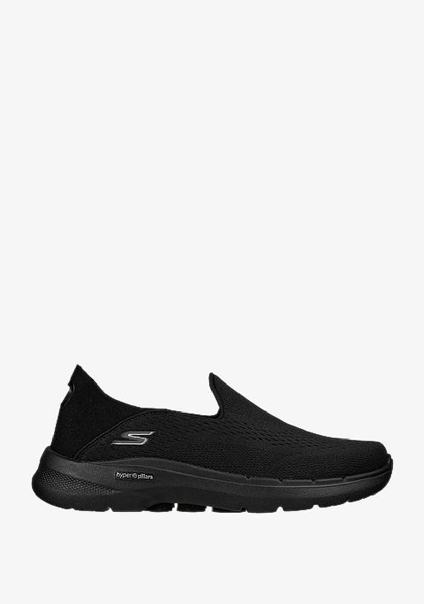 Skechers Men's Textured Slip-On Walking Shoes - GO WALK 6-Men%27s Sports Shoes-image-1