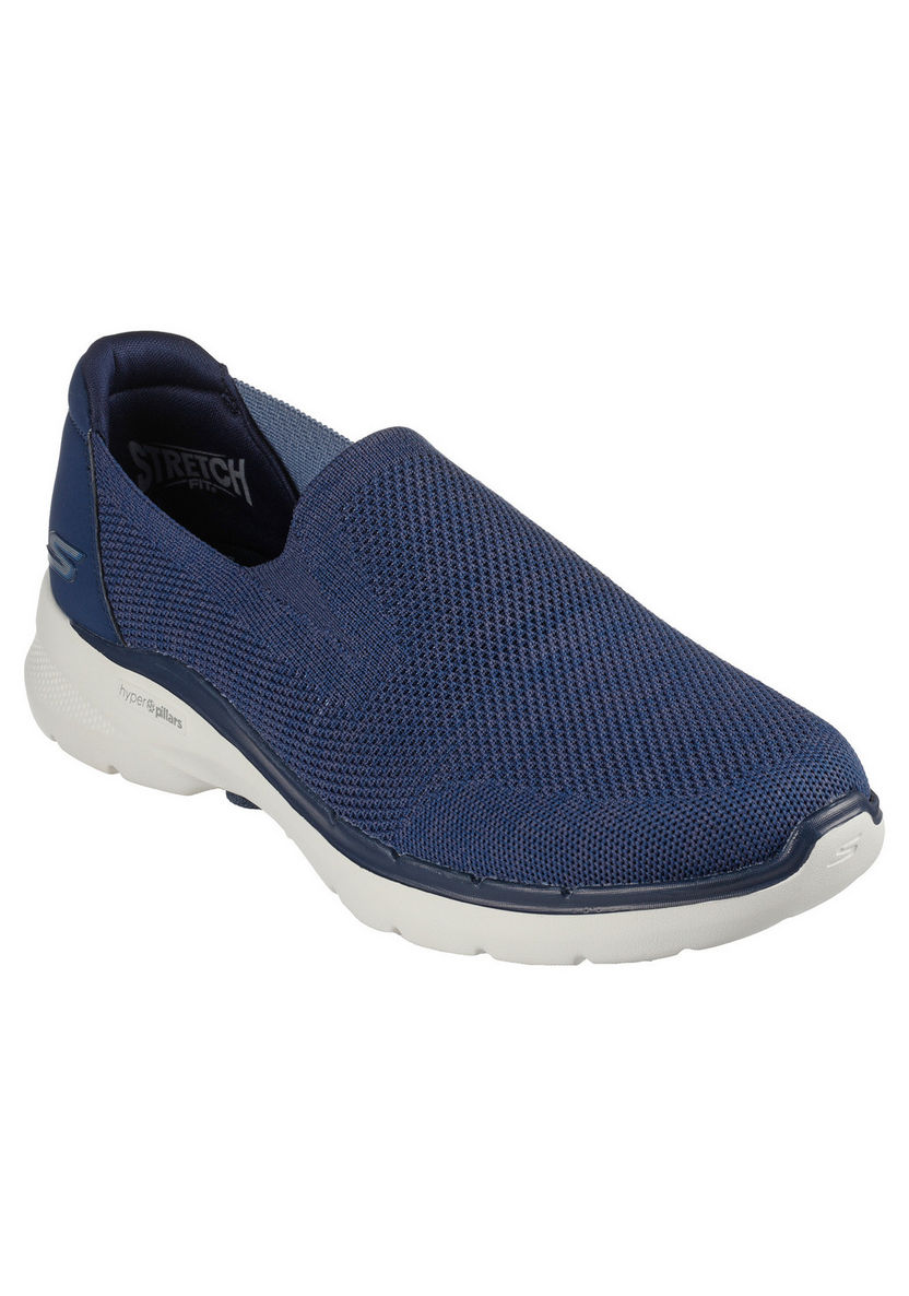 Buy Men's Skechers Go Walk 6 Men Air Cooled Goga Mat Insole Shoes ...