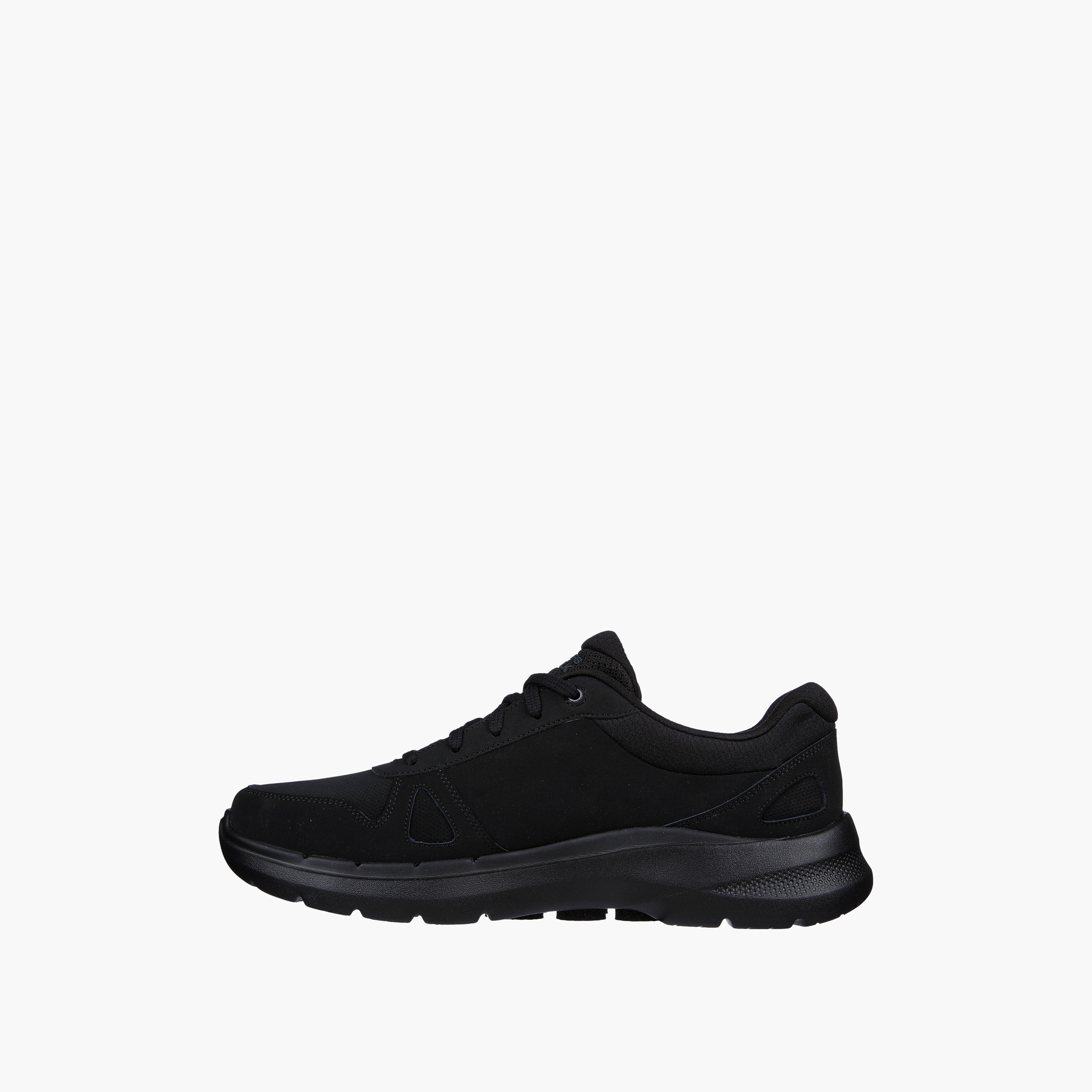 حذاء مشي برباط مبرد بالهواء من سكيتشرز للرجال بلون أسود مع شعار-sports-men-shoes-image-4