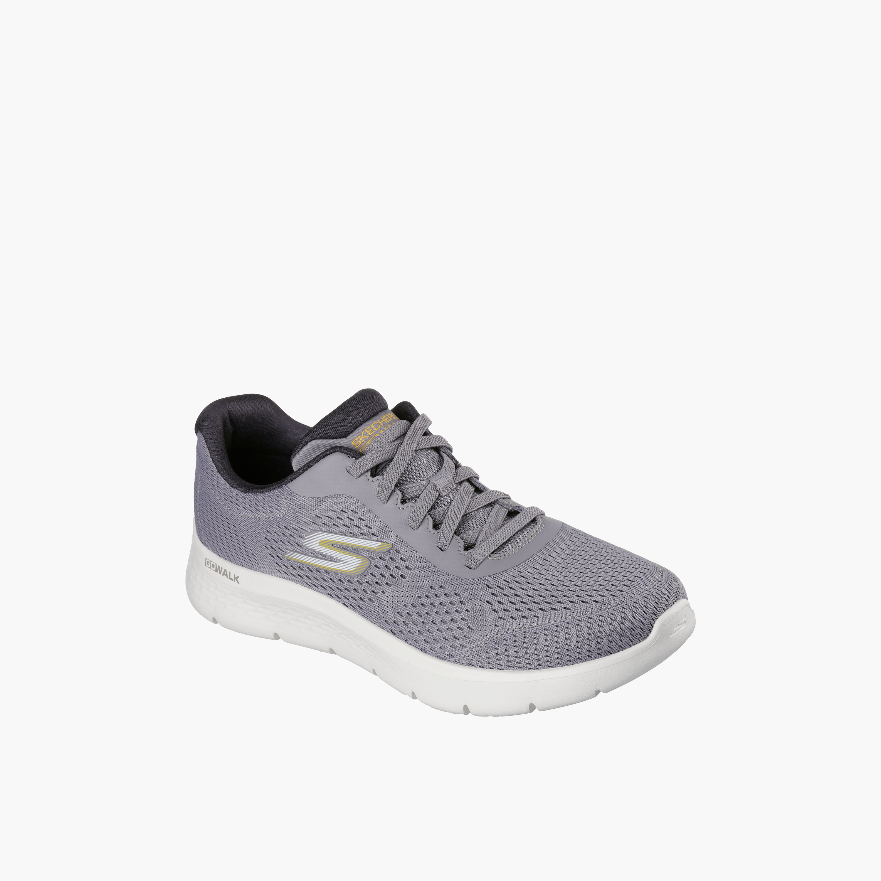 Skechers Men GO WALK FLEX Lace-Up Walking Shoes-sports-men-shoes-image-1