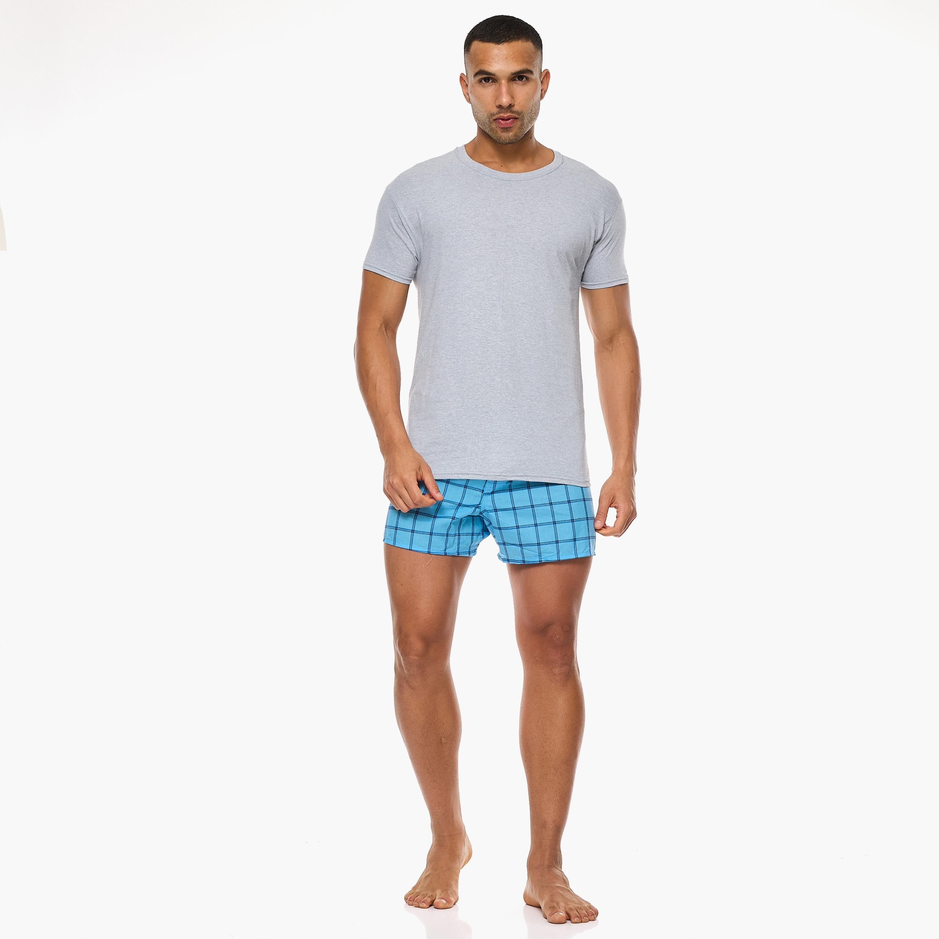 مجموعة هنس المتنوعة المكونة من 2 تي شيرت رجالي سادة بياقة دائرية وأكمام قصيرة-men-clothing-tshirtsandpolos-tshirts-image-4