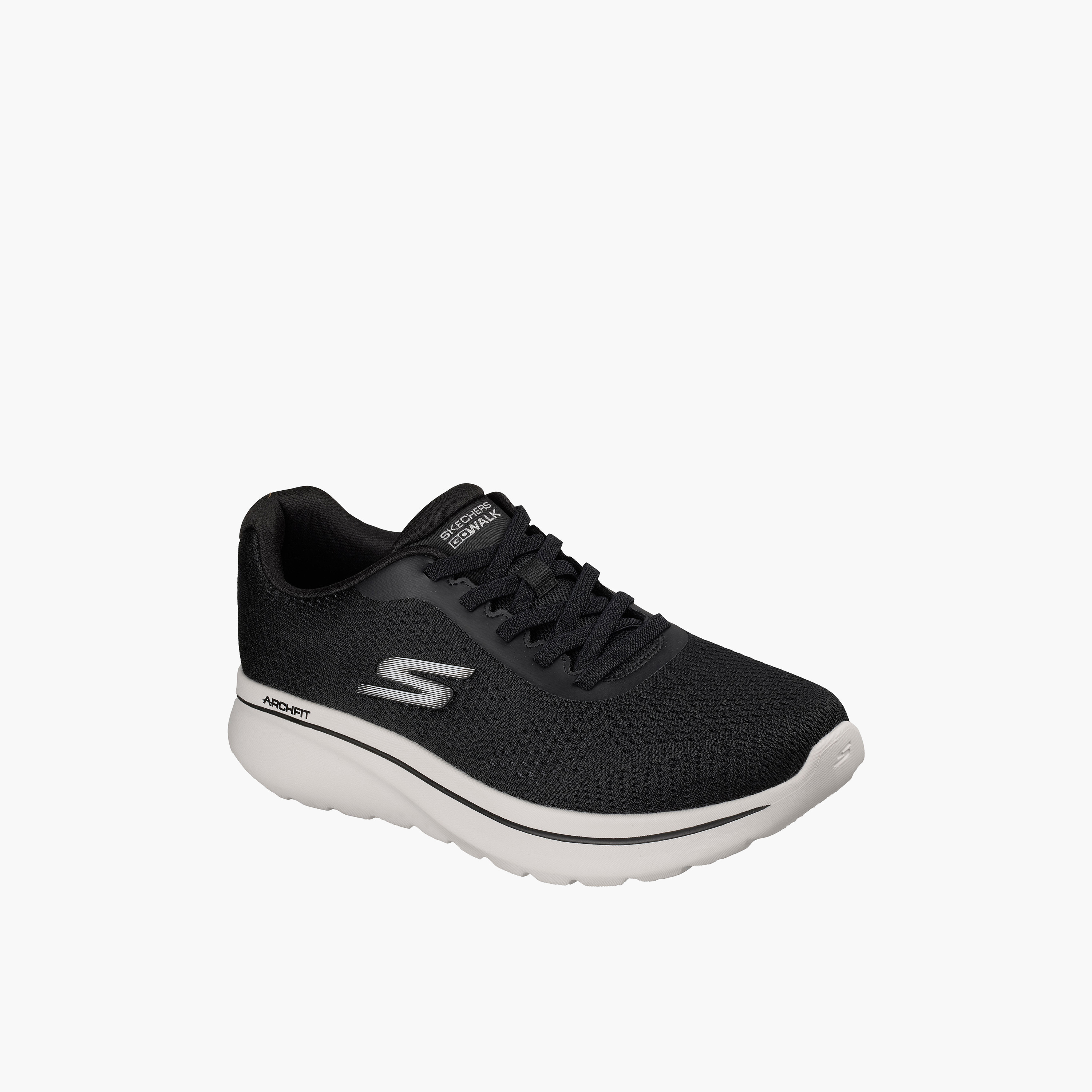 Skechers Men GO WALK ARCH FIT N-JOY Lace-Up Walking Shoes-sports-men-shoes-image-1