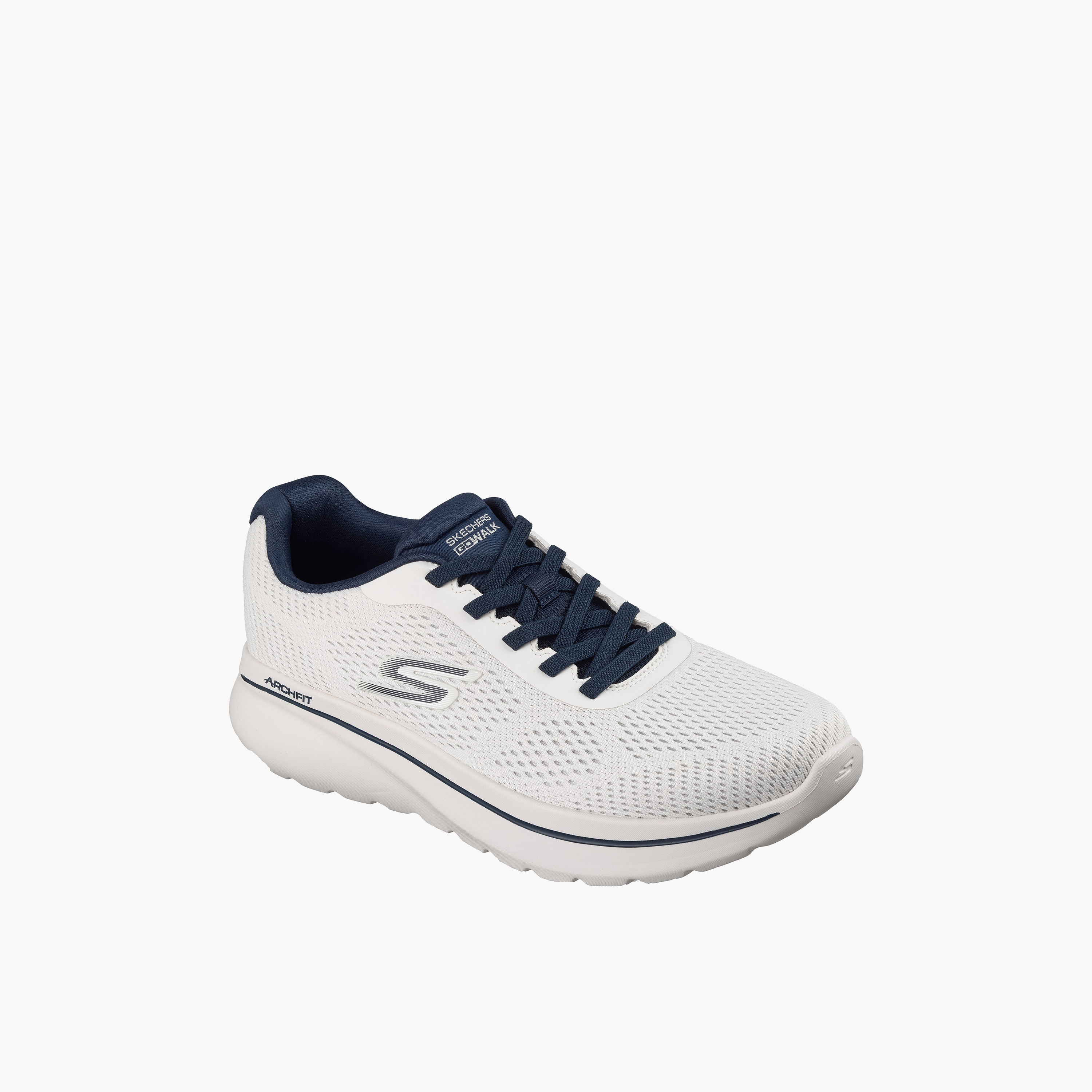 Skechers Men GO WALK ARCH FIT N-JOY Lace-Up Walking Shoes-sports-men-shoes-image-1