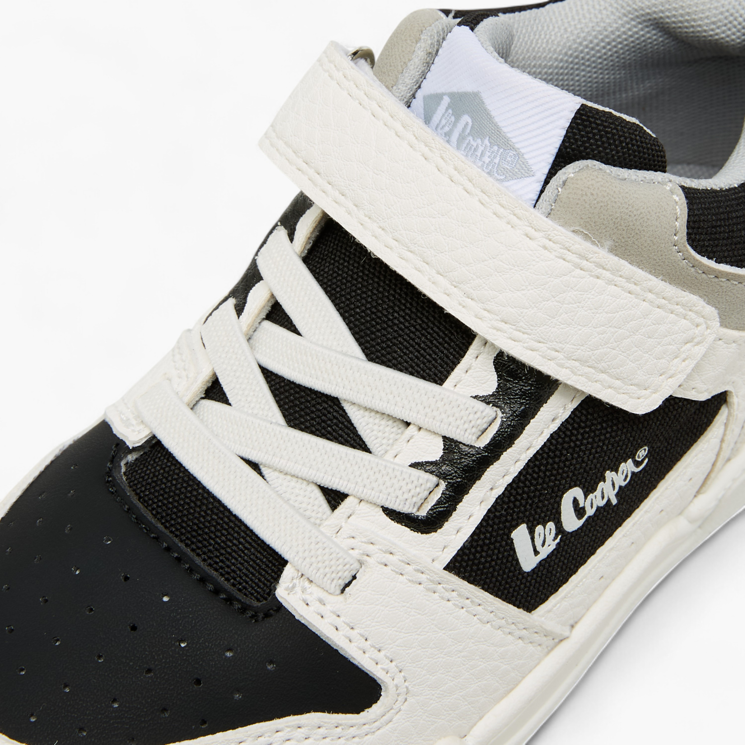 Lee Cooper Boys' Panelled Sneakers with Hook and Loop Closure-boys-shoes-sneakers-image-4