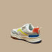 Juniors Panelled Sneakers with Hook and Loop Closure-Boy%27s Sneakers-thumbnailMobile-1