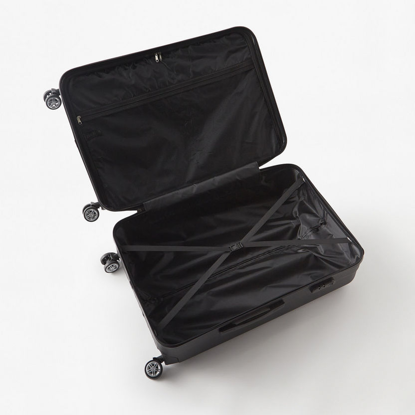 WAVE Textured Hardcase Luggage Trolley Bag with Retractable Handle-Luggage-image-5