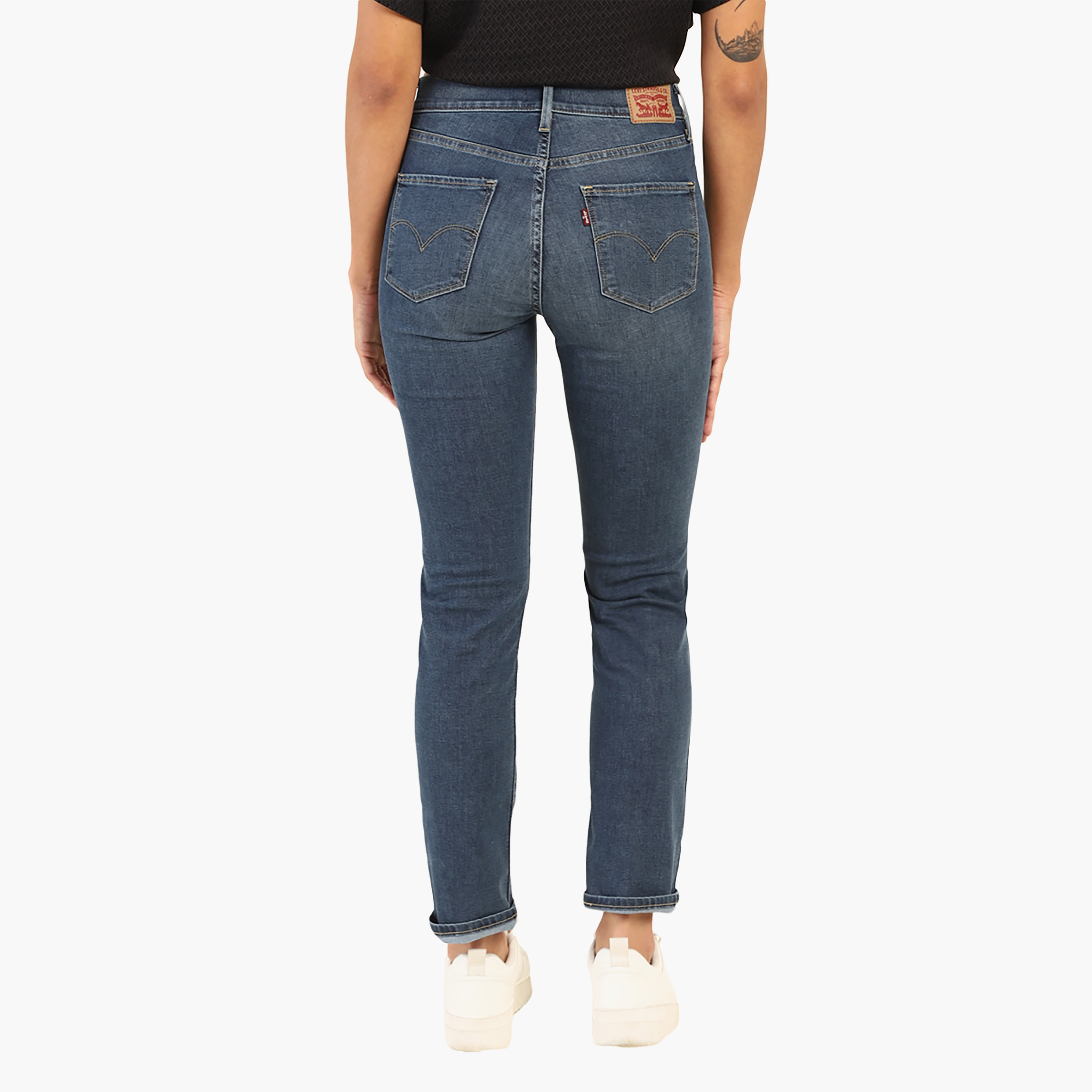 Levi's 312 Slim Fit Blue 5 Pockets Women's Jeans-women-clothing-bottoms-jeans-image-4