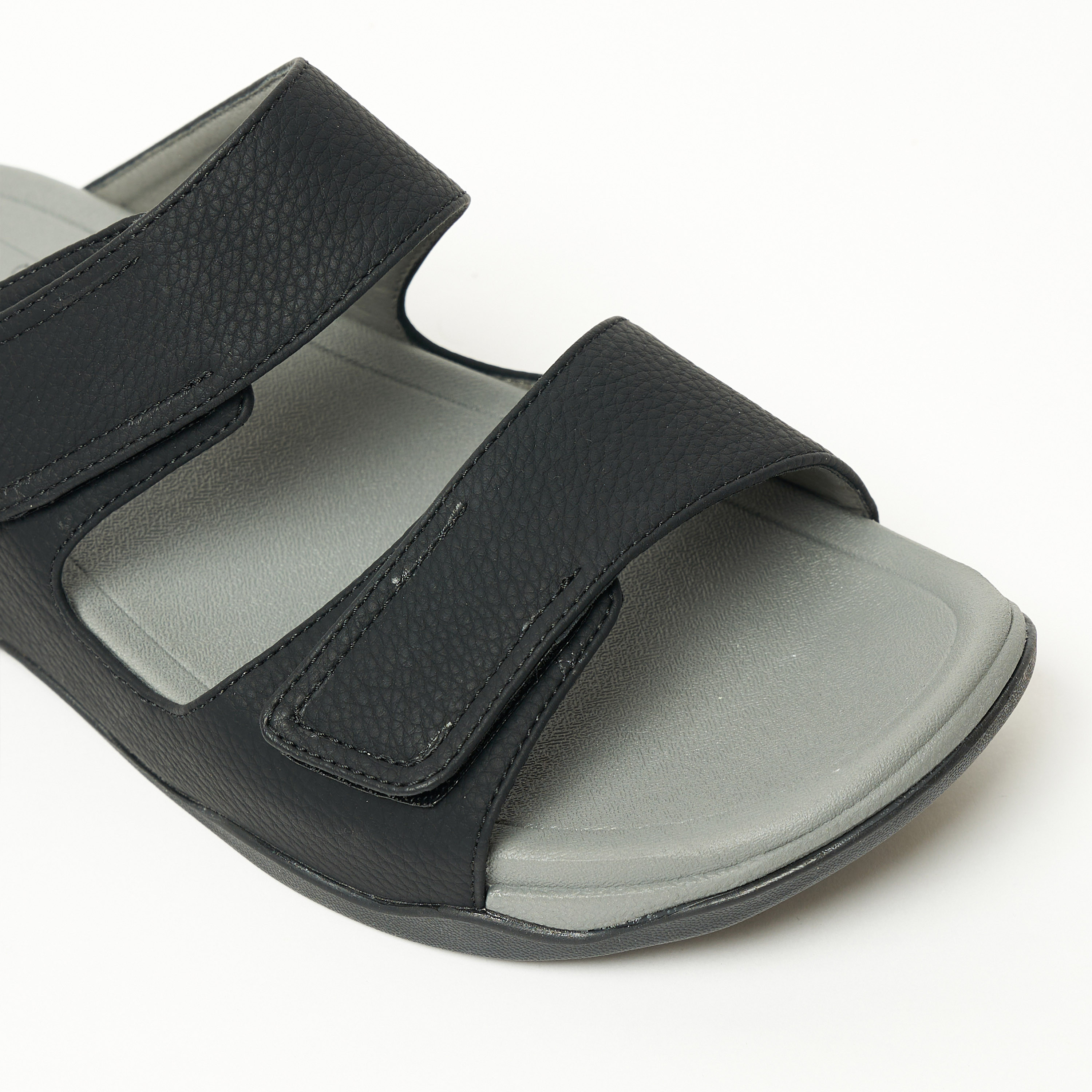 جيومني - صندل رجالي سهل الارتداء | 21897-3-أسود-men-shoes-sandals-image-2