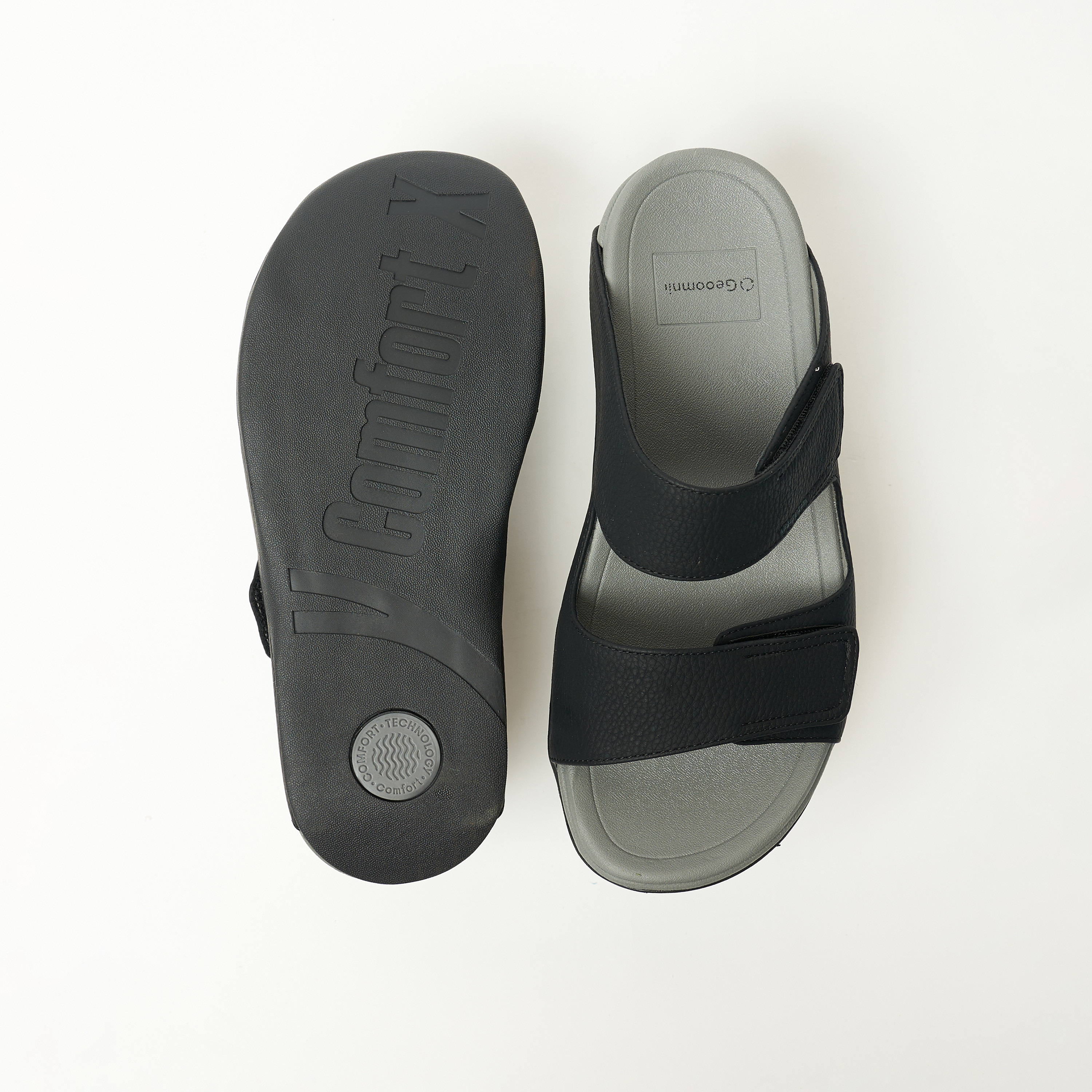 جيومني - صندل رجالي سهل الارتداء | 21897-3-أسود-men-shoes-sandals-image-3